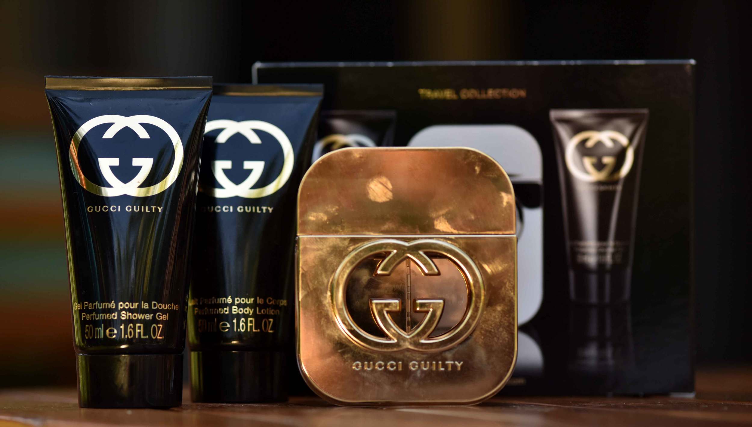 The Gucci Guilty travel set. Image©gunjanvirk