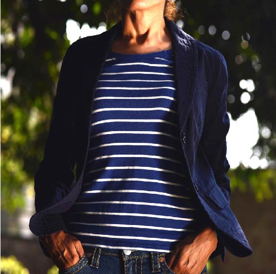 Lauren by # RalphLauren round neck full sleeves tee, # Talbots navy cotton jacket and my favorite # TrueReligion jeans! Image©gunjanvirk