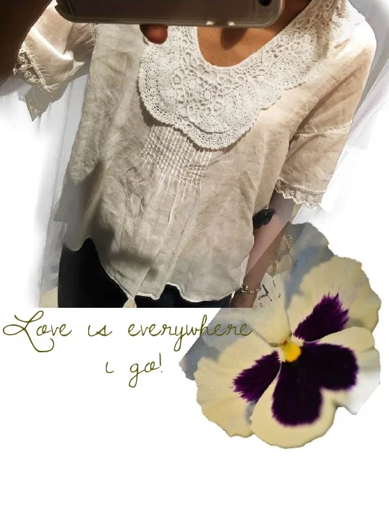 Zara blouse with lace trim sleeve, image©gunjanvirk