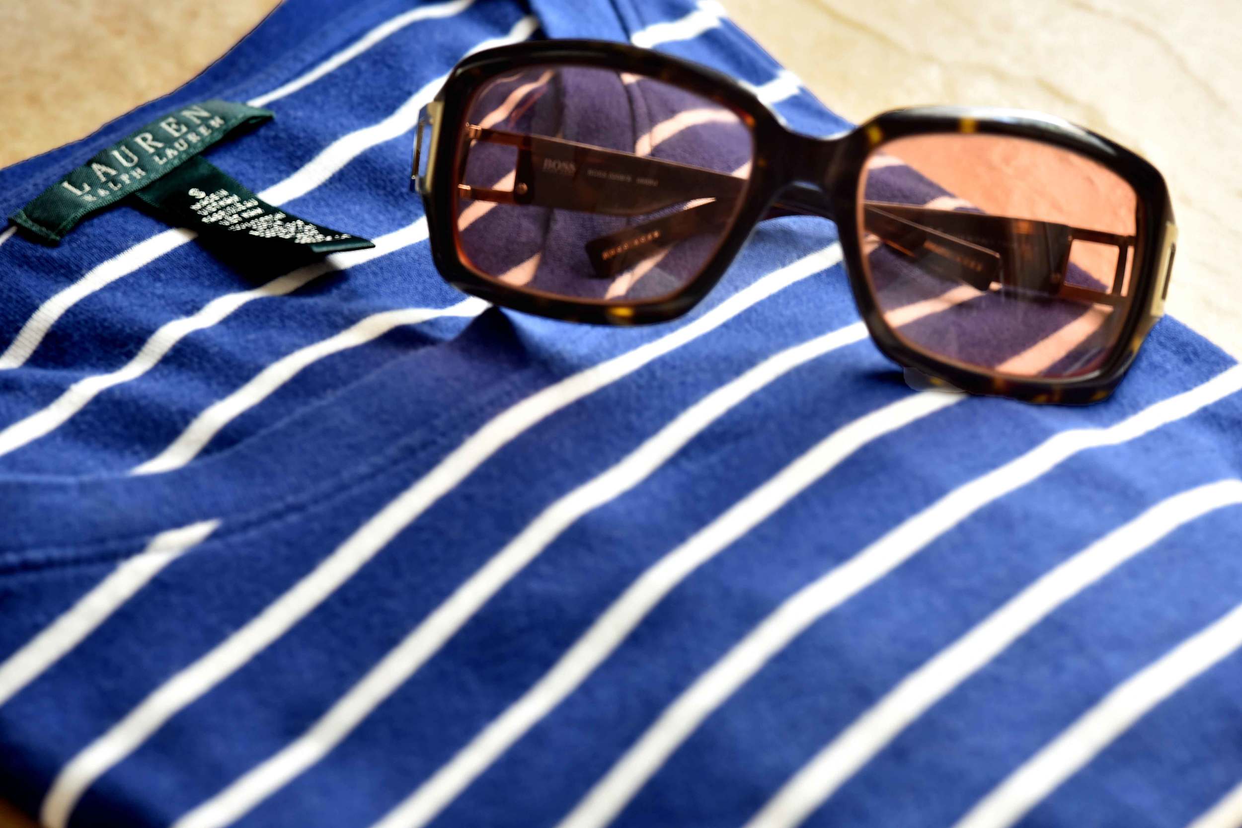 My Ralph Lauren full sleeves striped tee and my Hugo Boss sunglasses. Image©gunjanvirk