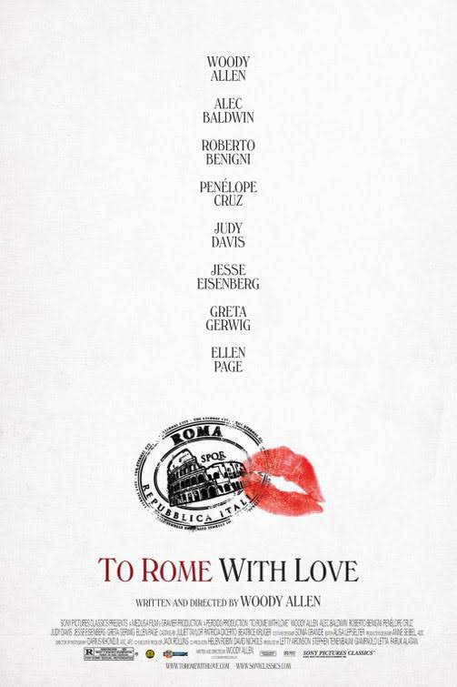 Movie poster To Rome with Love