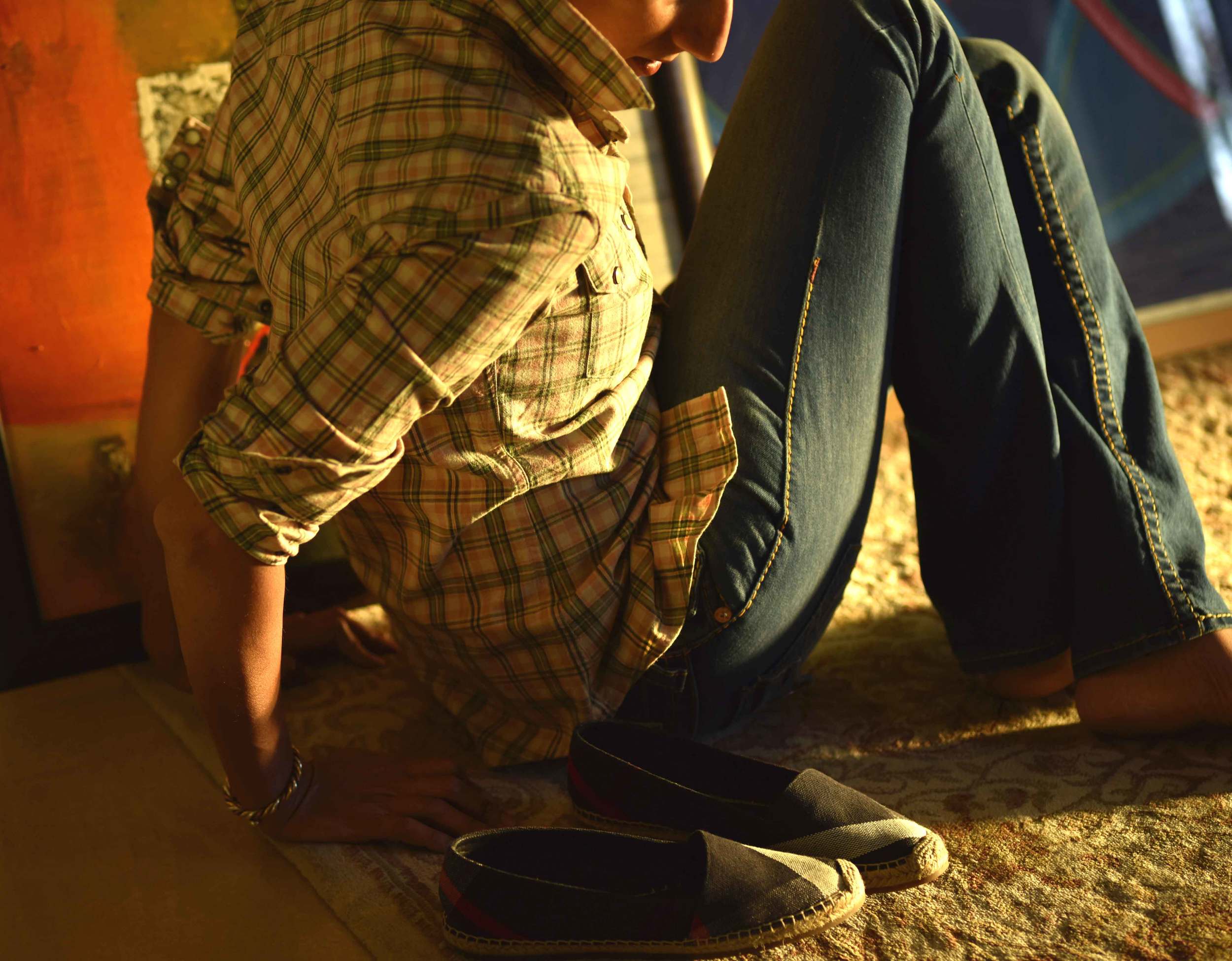My Ralph Lauren RRL slim fitting western shirt with True Religion jeans and Burberry espadrilles. Image©sourcingstyle.com