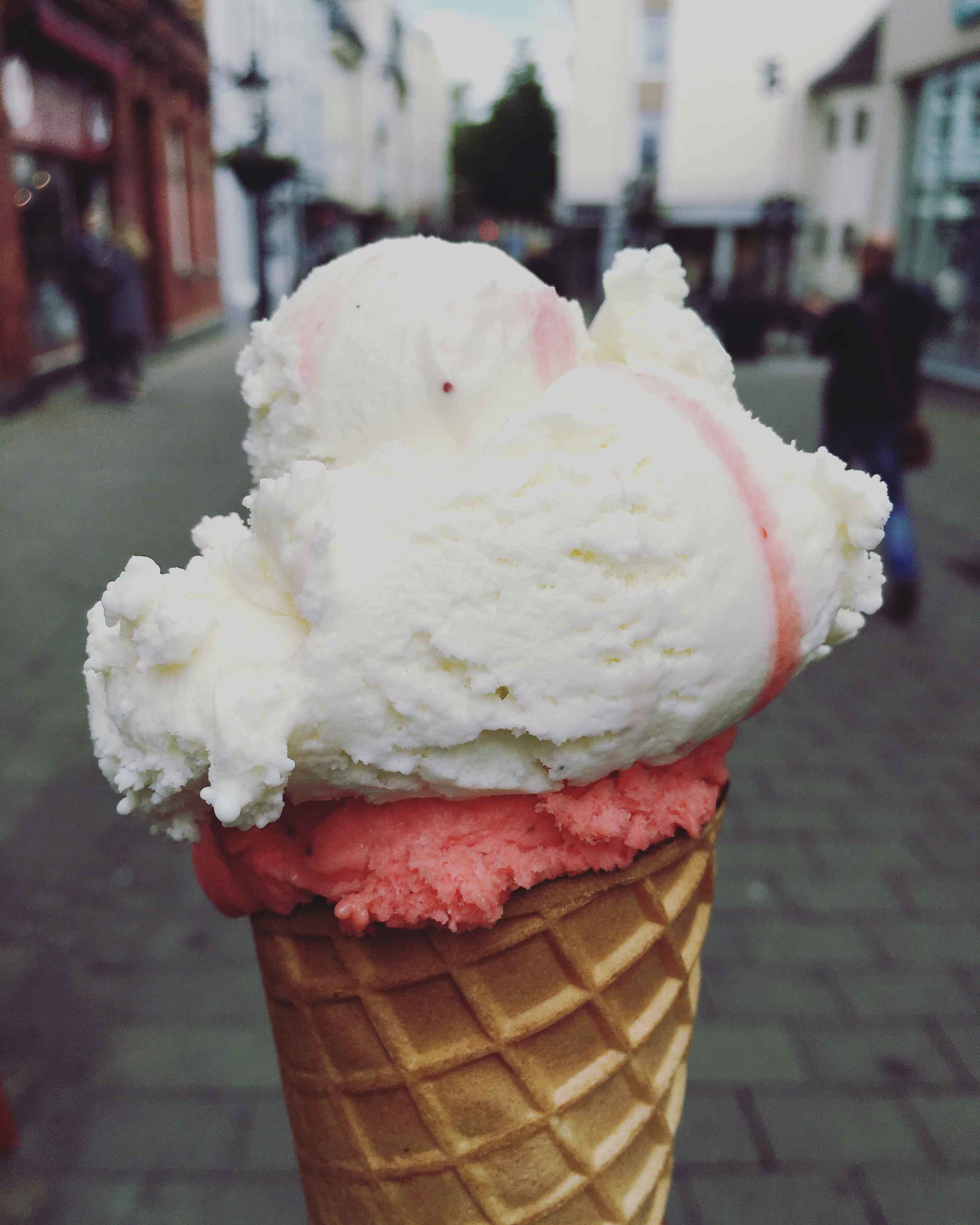 Special ice-cream in Ratingen, Germany. Image©sourcingstyle.com, photo from my IPhone.