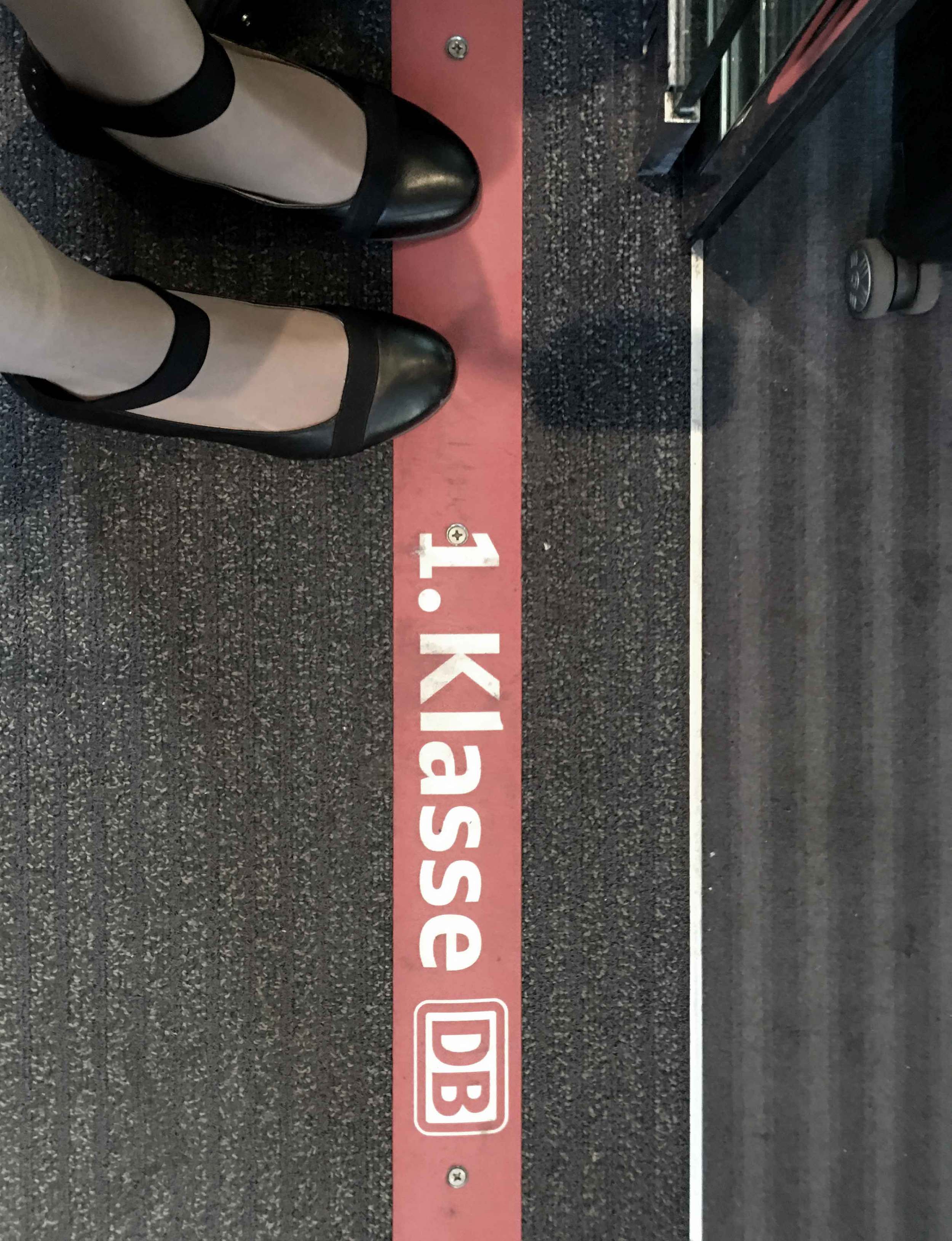 First class train travel in Germany, Deutsche Bahn, ICE, Inter City Express, German high speed train. Image©sourcingstyle.com