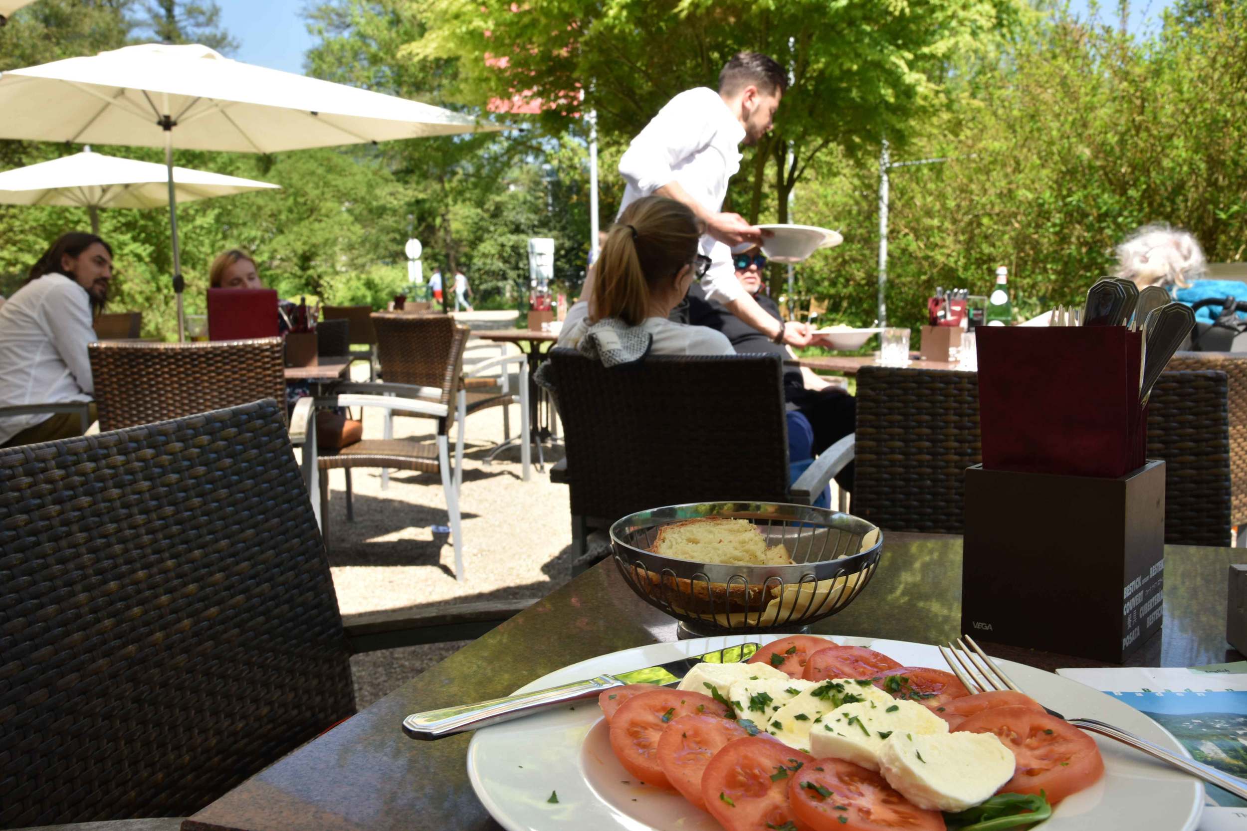 Mozarella and tomato salad, Baden Baden, Germany. Image©sourcingstyle.com