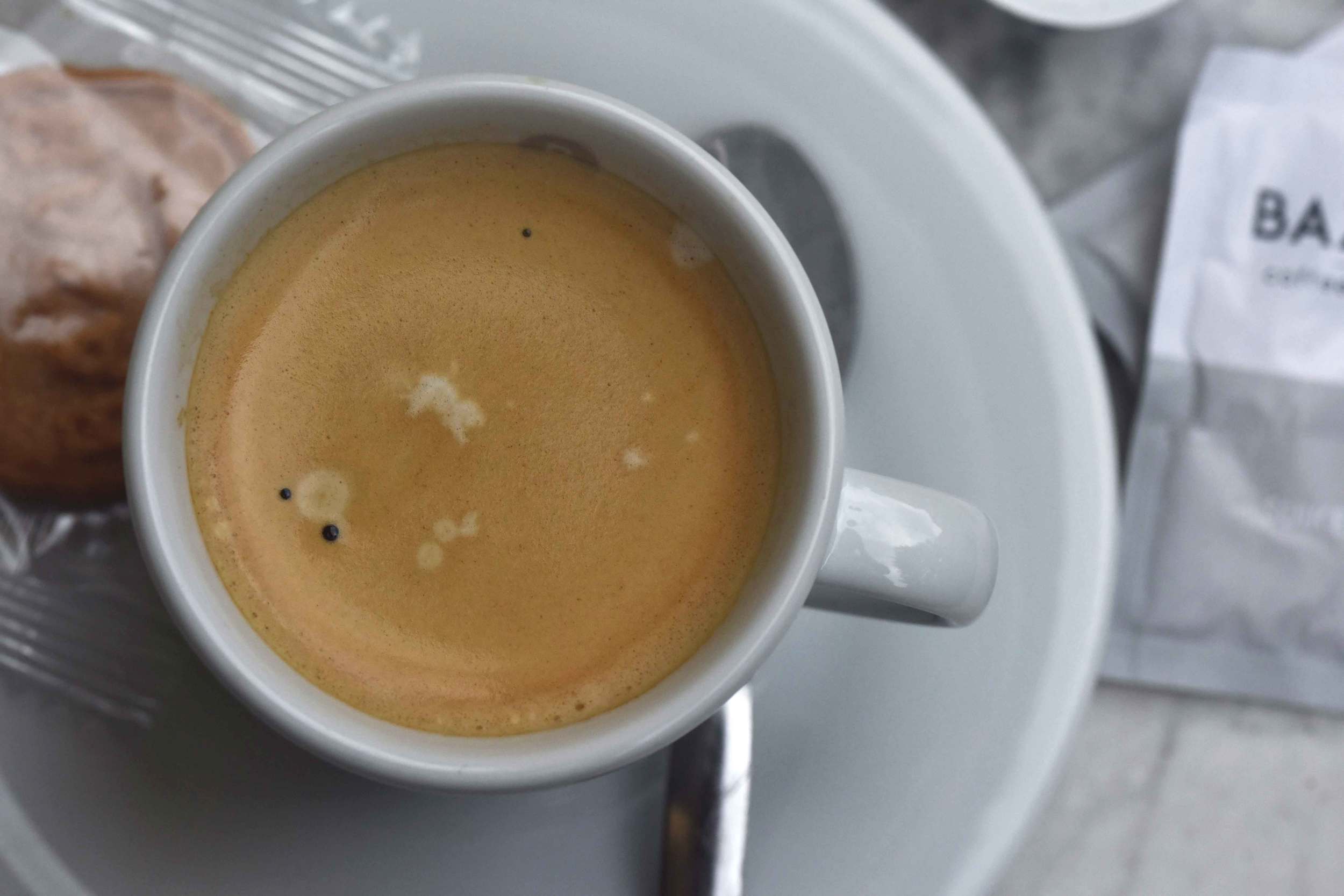 Coffee, Café-Pizzeria Staccato, Designer Outlet Roermond, Netherlands. Photo: Nicola Nolting, image©sourcingstyle.com