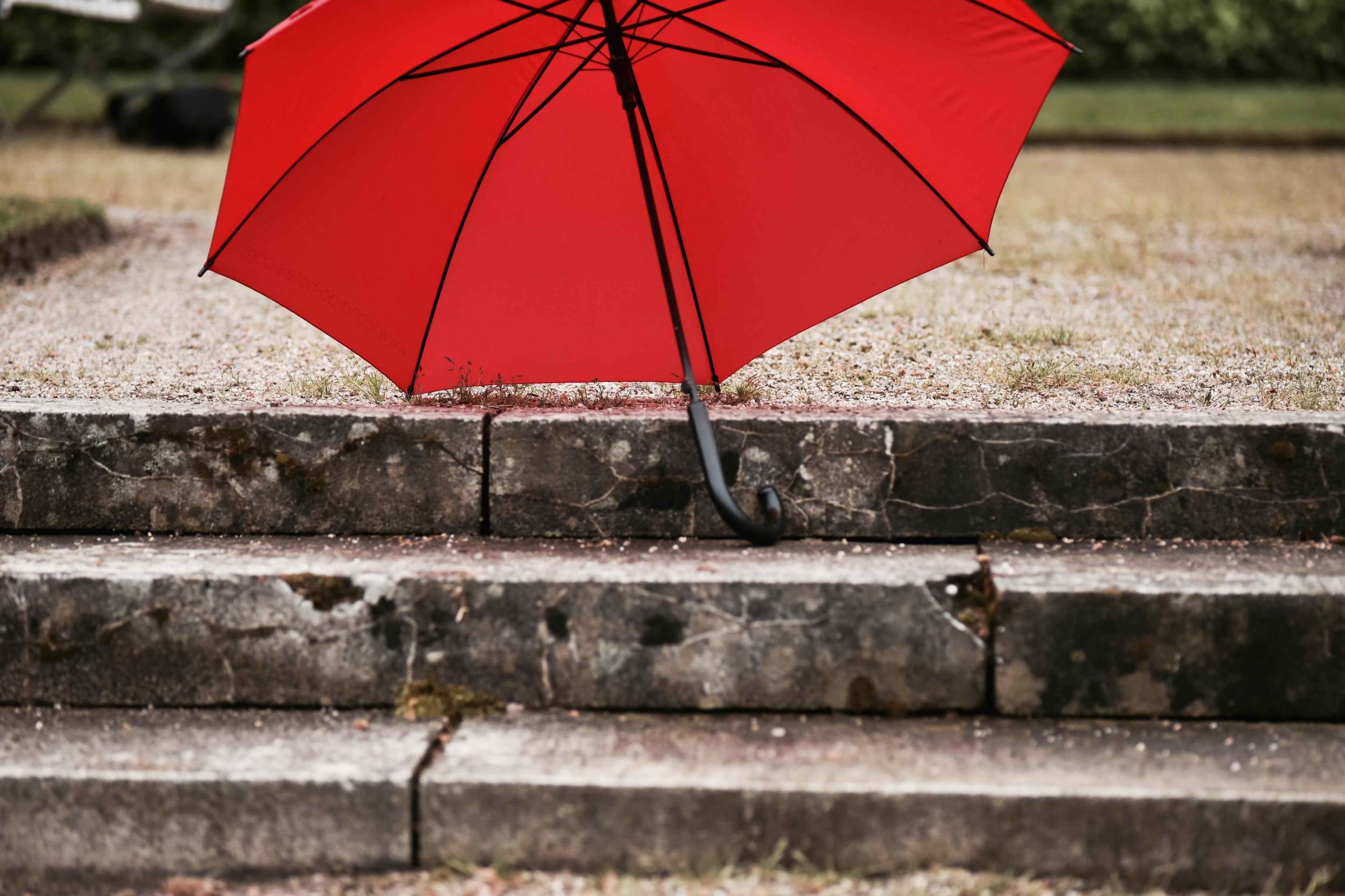 A red umbrella, Gönneranlage, historic park, Baden Baden, Germany. Image©sourcingstyle.com