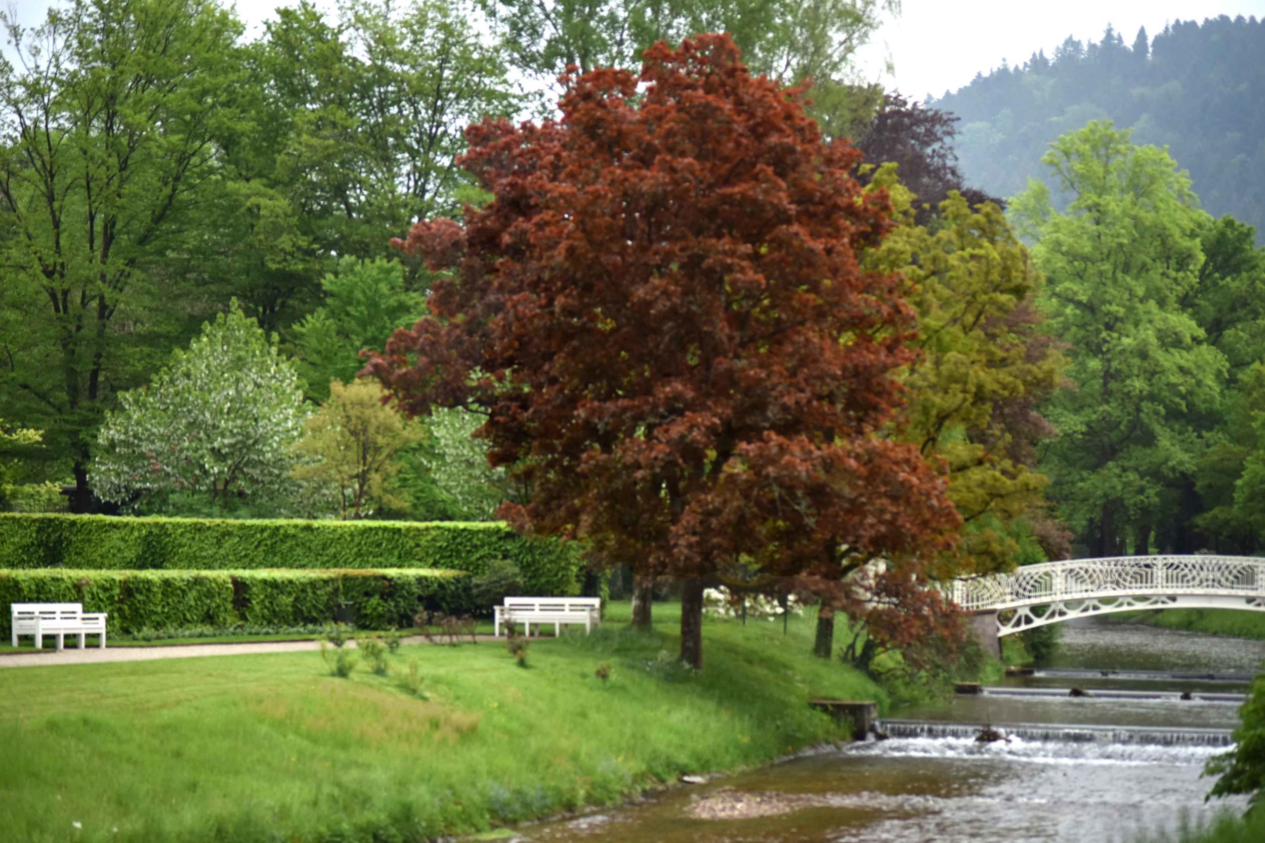 Oos river, Gönneranlage, historic park, Baden Baden, Germany. Image©sourcingstyle.com