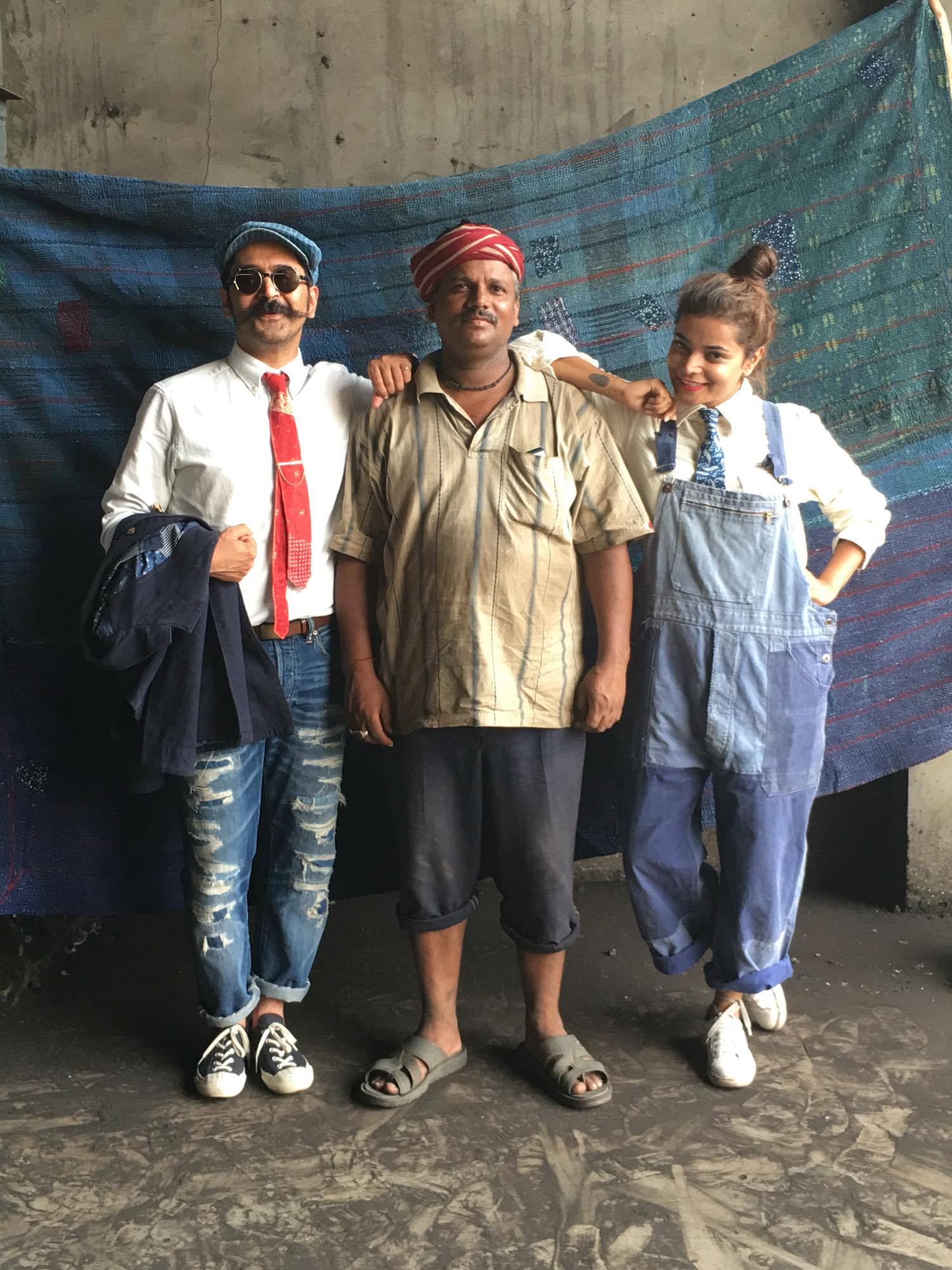 Vicksit at work with his besties, vintage with a modern twist, image©vicksitmehta