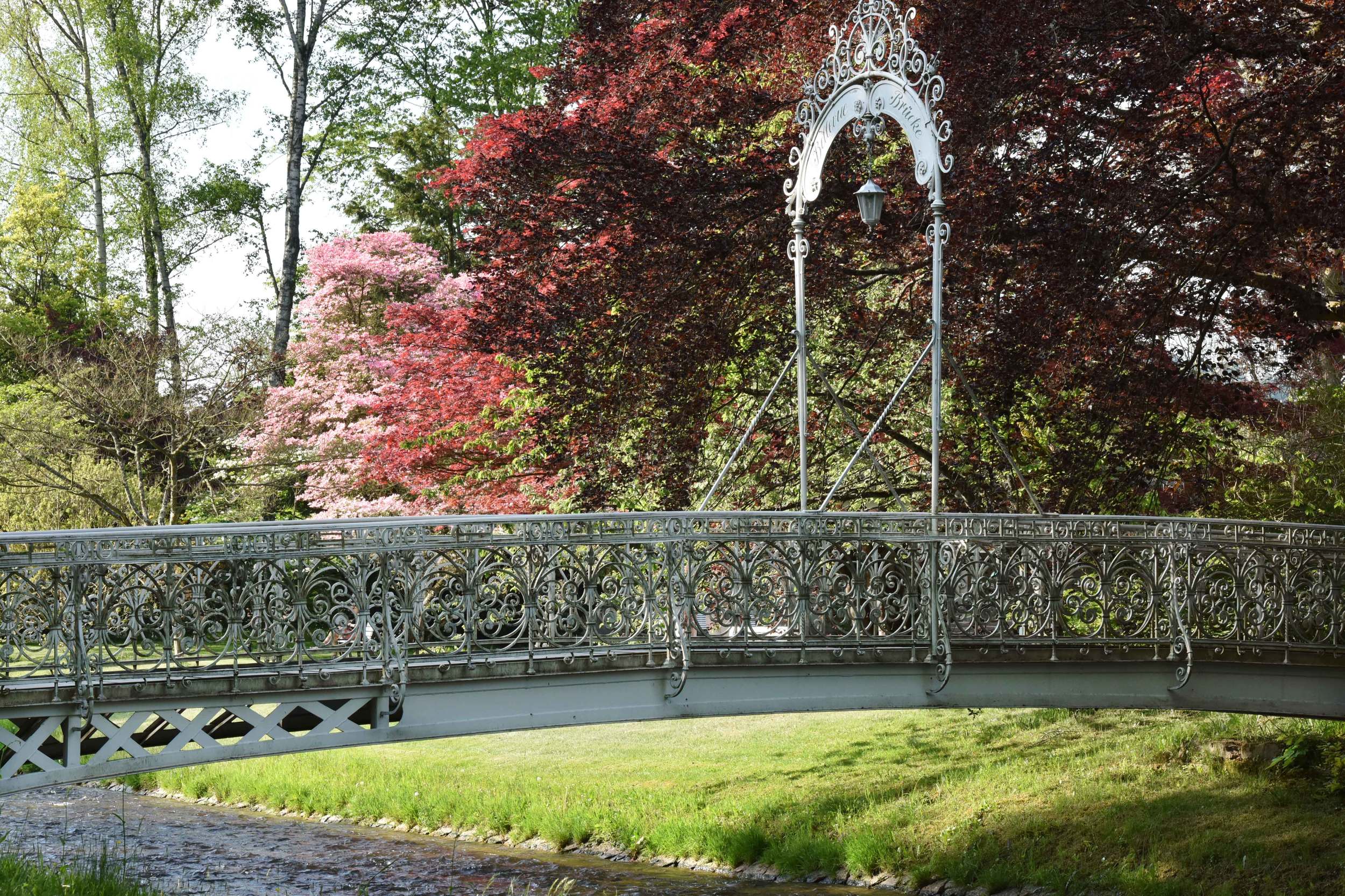 Bridge on Oos river, Bellevue Brücke, Baden Baden, Germany. Image©sourcingstyle.com