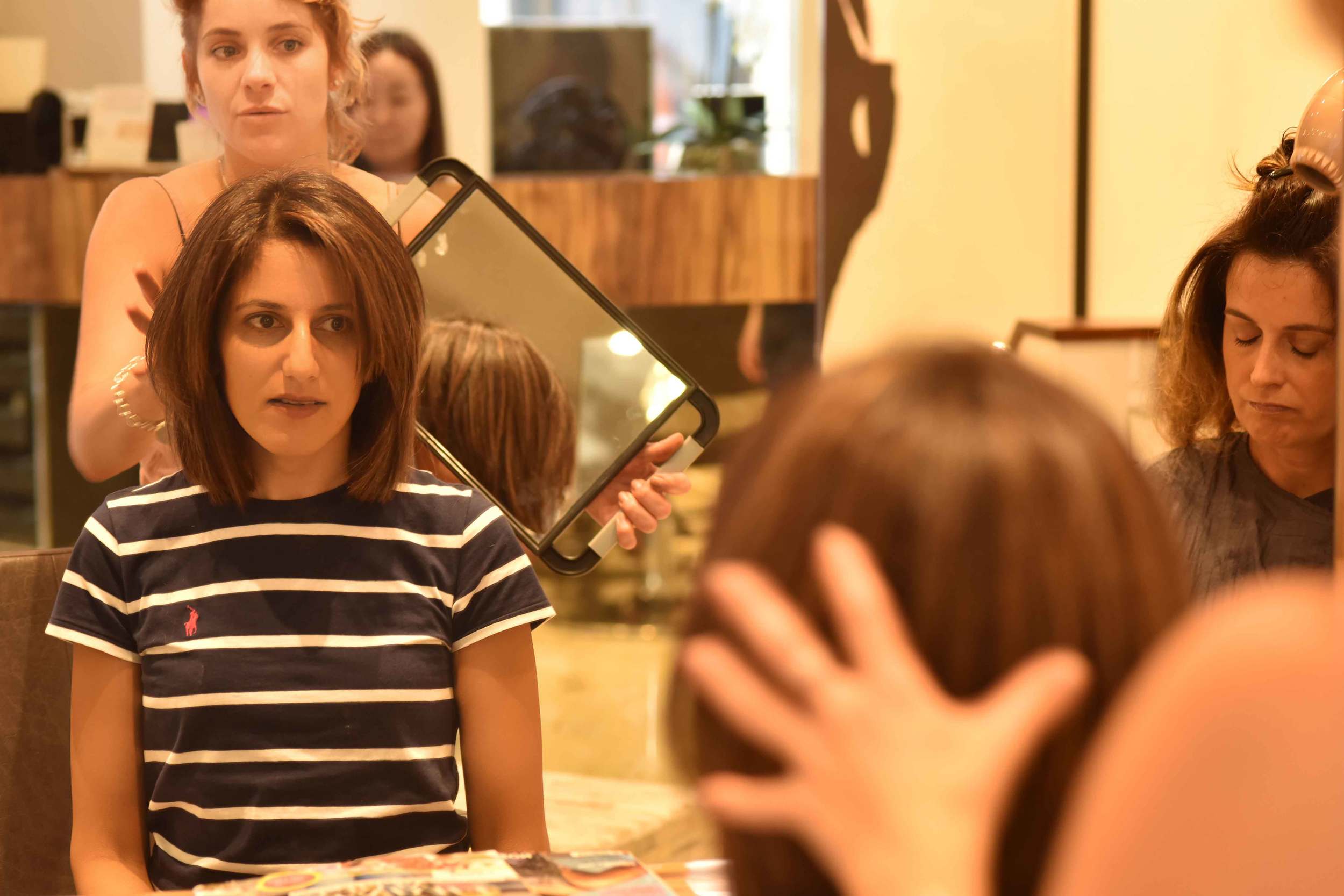 My hair colored, styled and cut by Kara Thomas, a top London hair-stylist, hair-care expert. Image©sourcingstyle.com