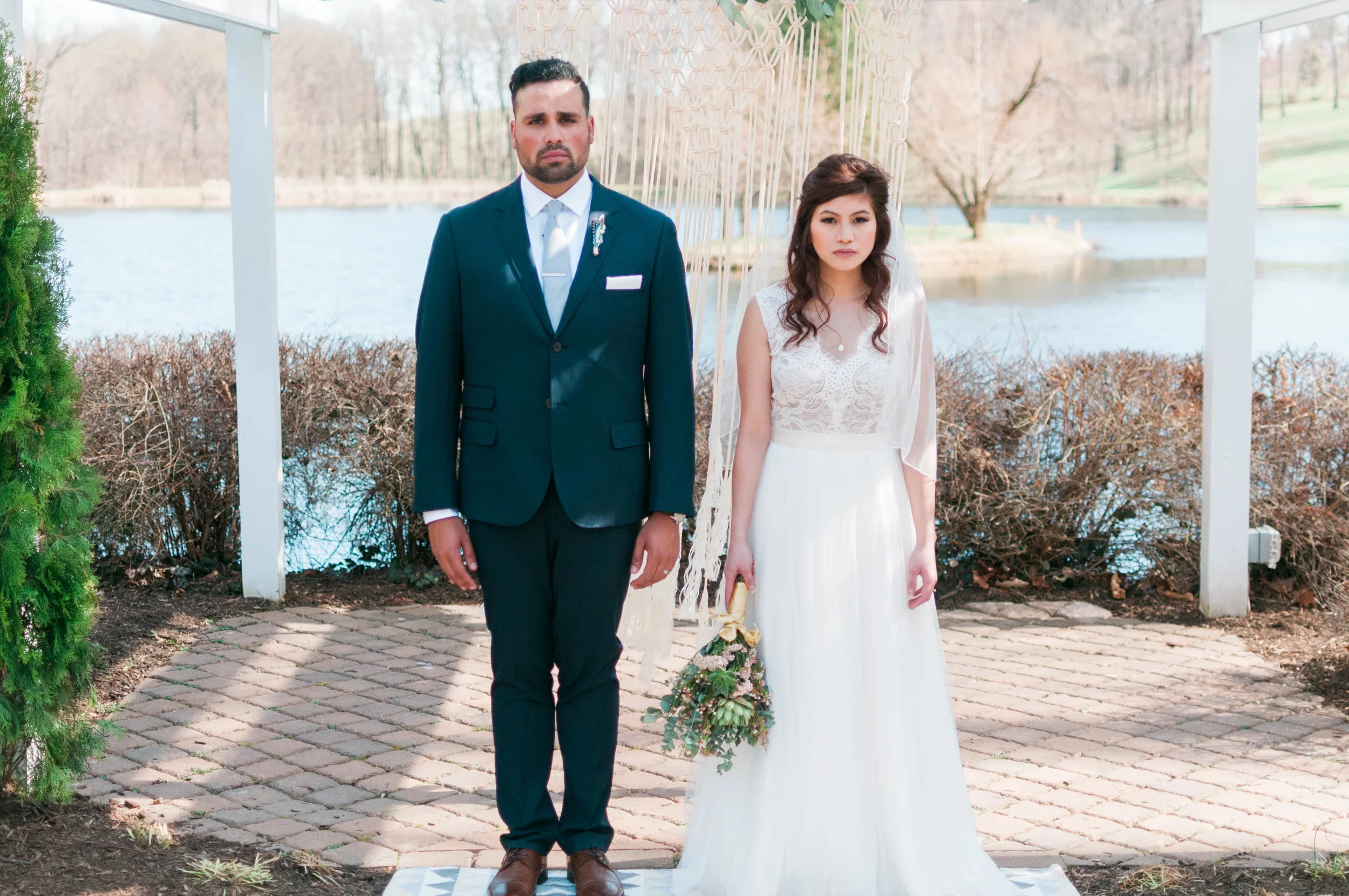 Shade trees and Evergreens Fredrick MD Wedding Photography | Josh &amp; Jenn