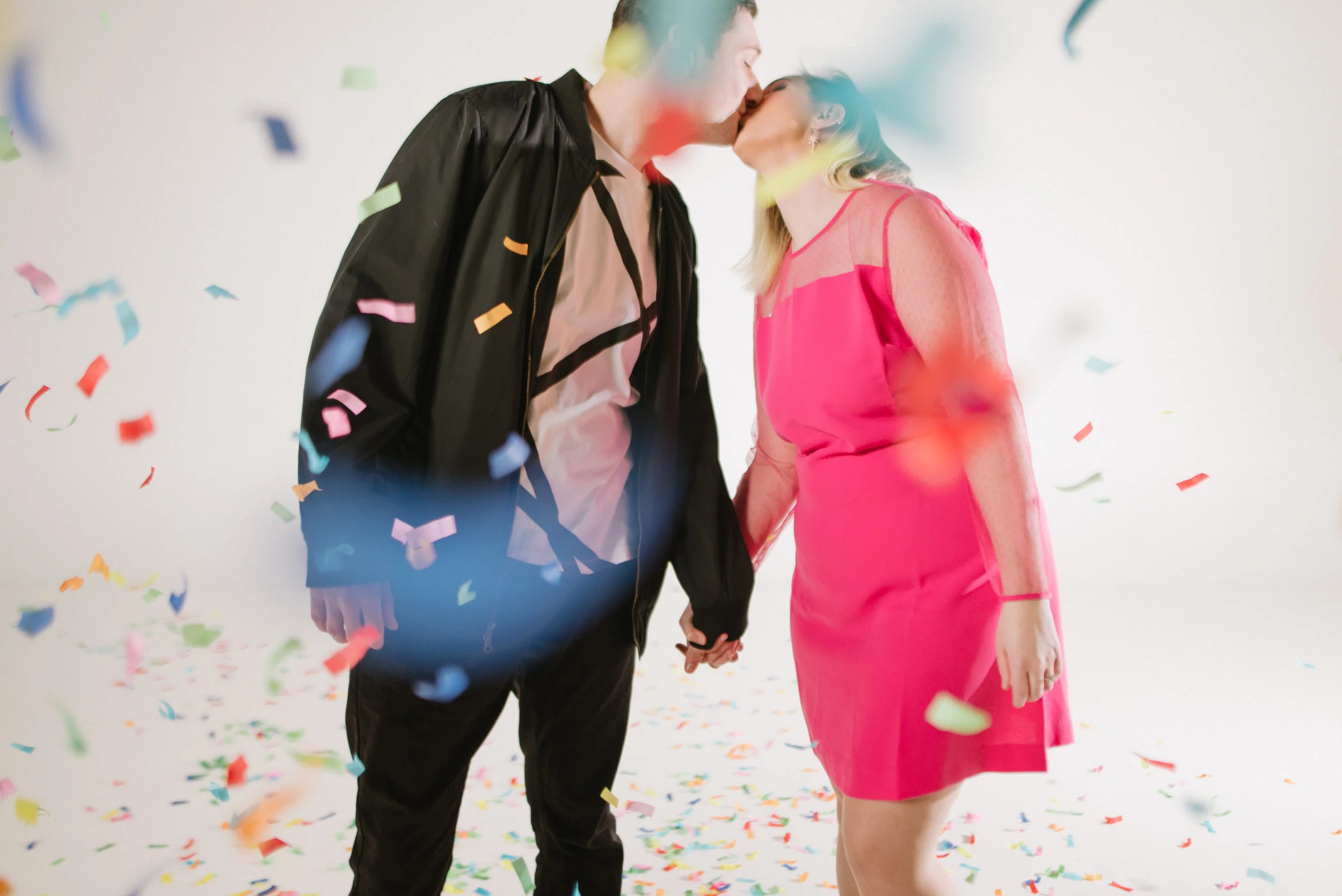 Alexandria, VA Confetti Engagement Portraits: Brian + Lyssa