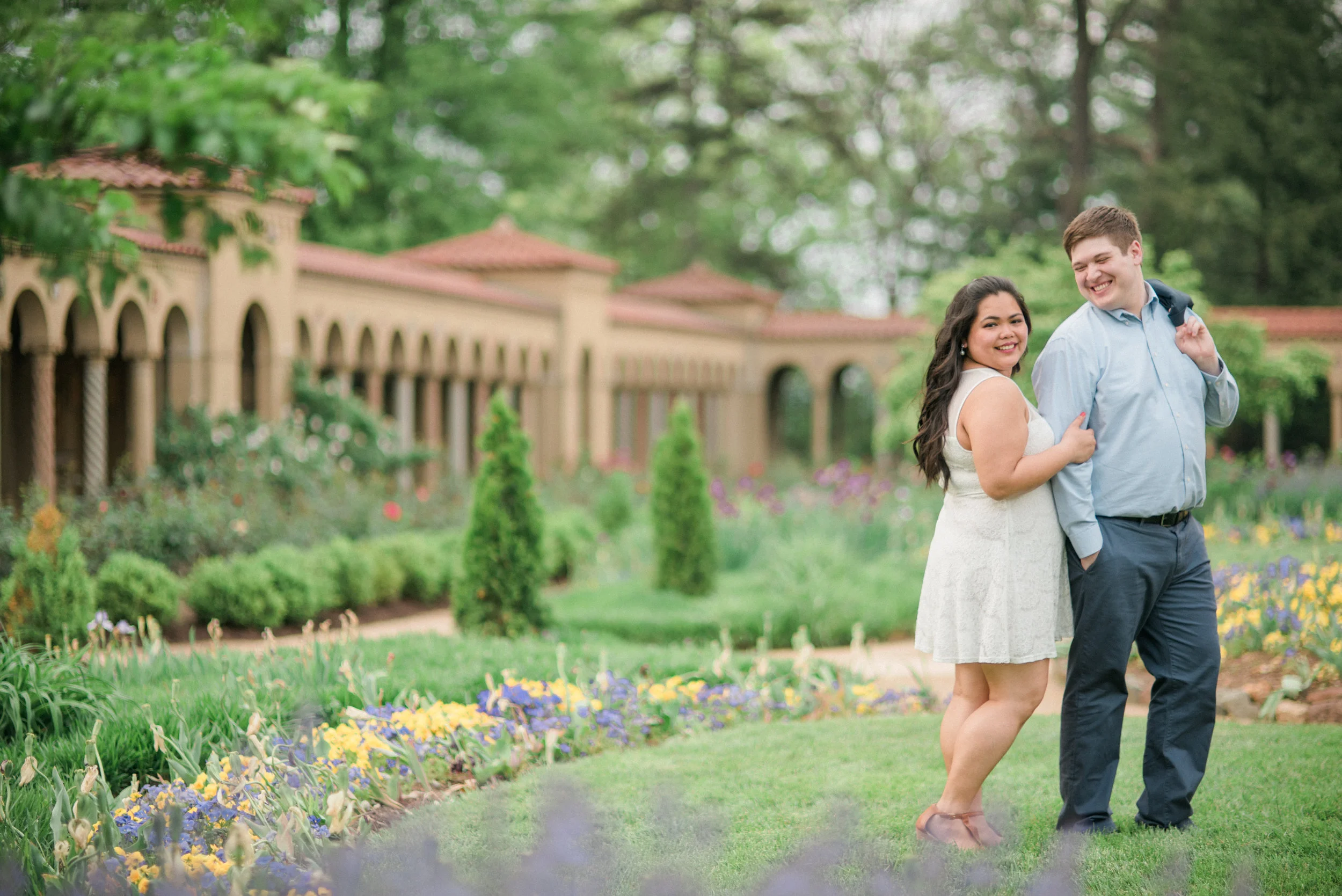 Franciscan Monastery, DC Engagement Portraits: Nella + Tyler