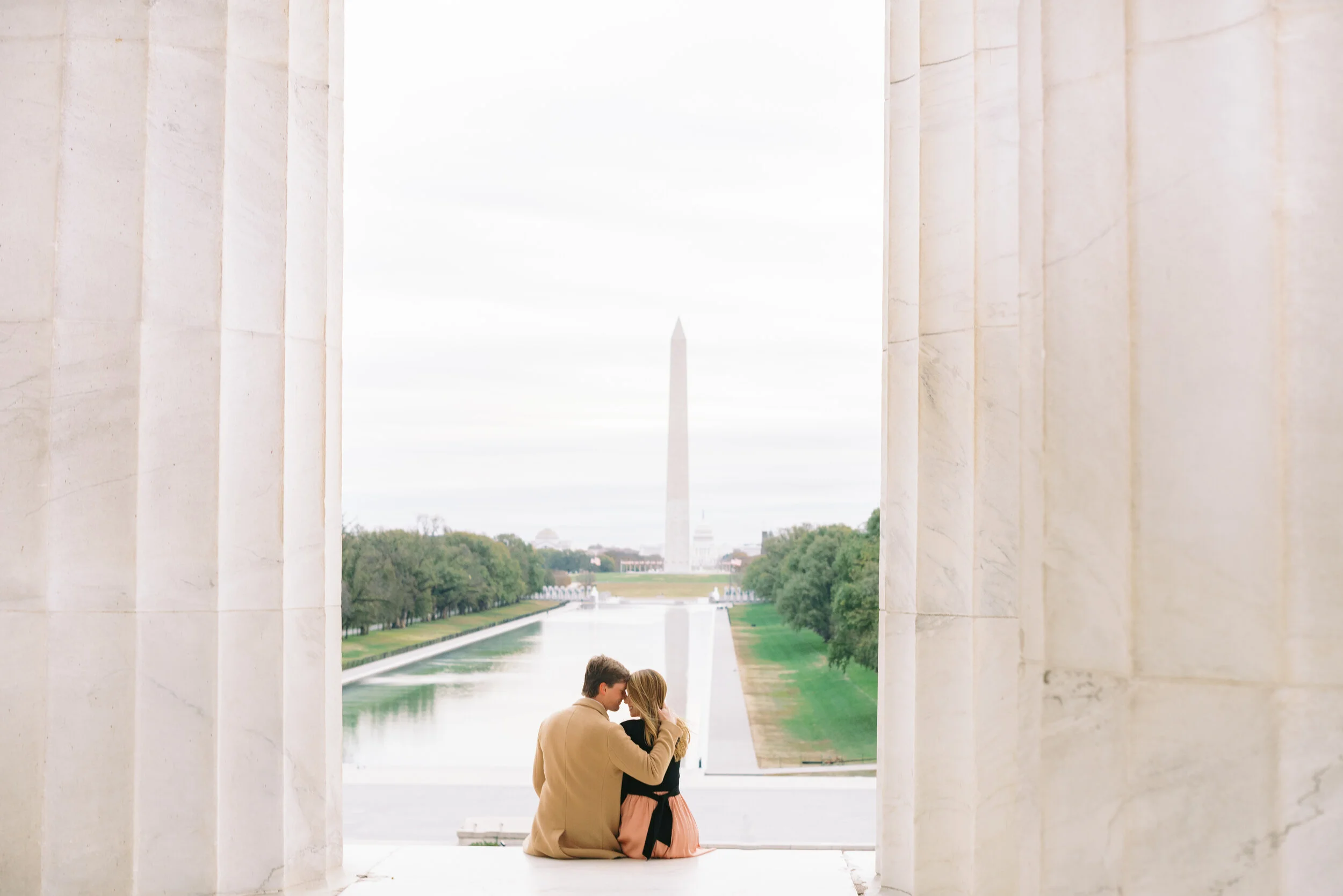 DC Engagement Photographer: Ica Images | Downtown DC Portraits: Evan + Maddy