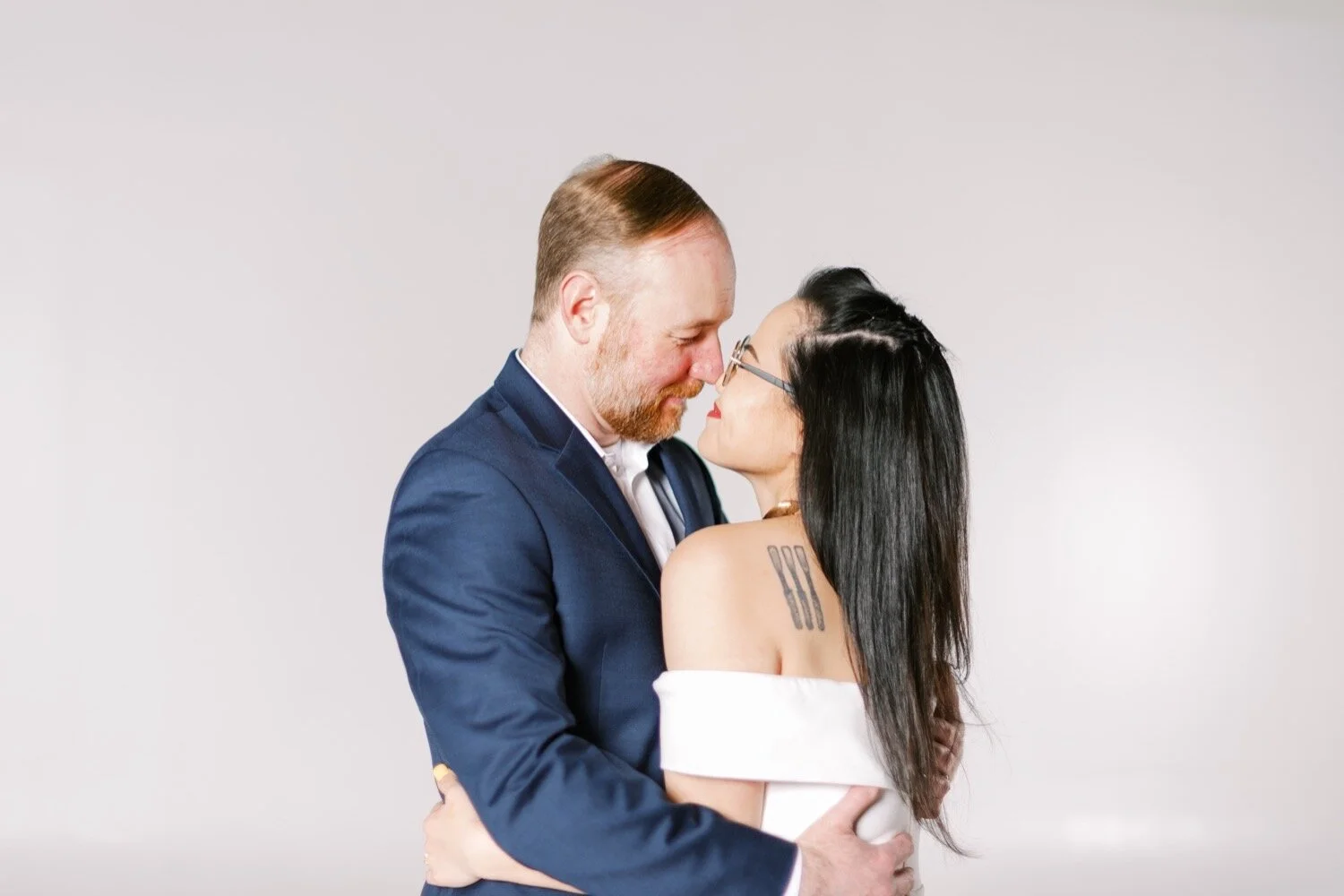 Alexandria, VA | Studio Engagement Portraits: Kimber + Brian
