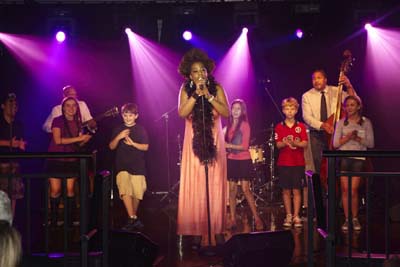  Tuesday's Children 9/11 Gala singing backup for Macy Gray 