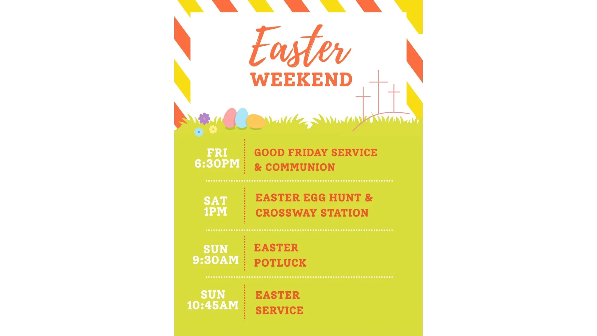 Easter Weekend Events