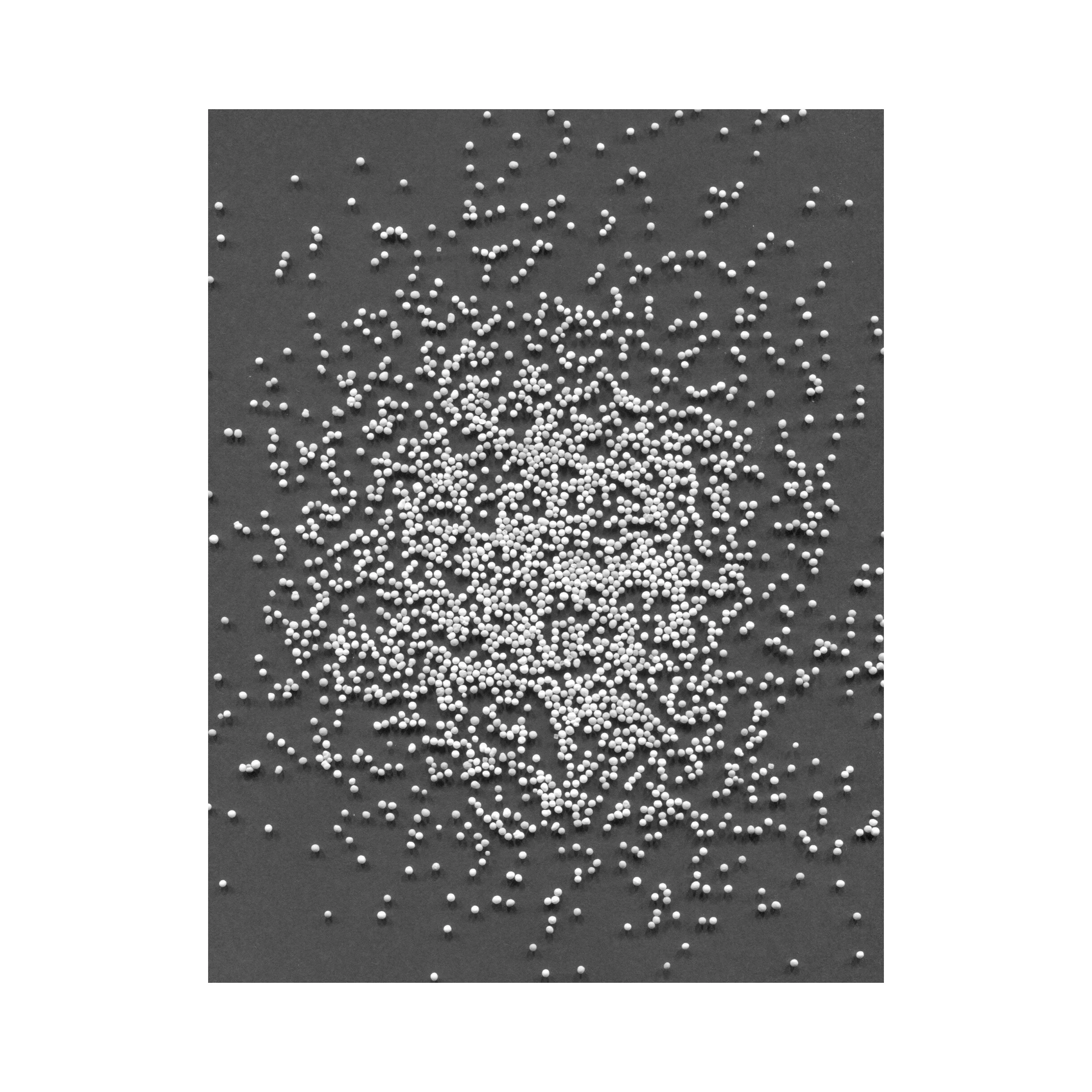  Sketch for NONPARELLI.  This sketch was not able to scan, but I took several photos that I used as a grid/guide for the composition. Randomness in pattern design is sometimes very difficult to do, because your brain wants to organize.  