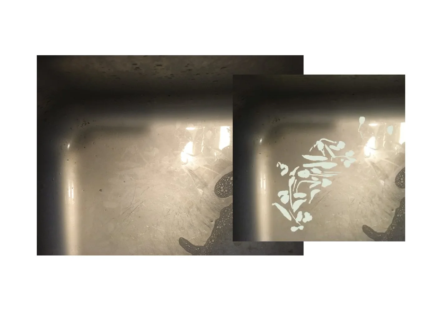   Even a sink can reveal a pattern!  