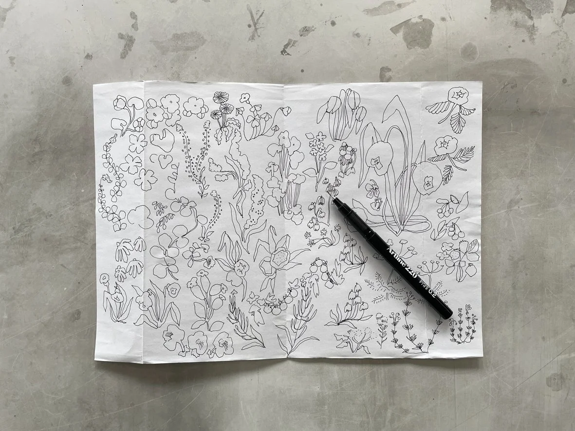  Sketch for Millefleur 