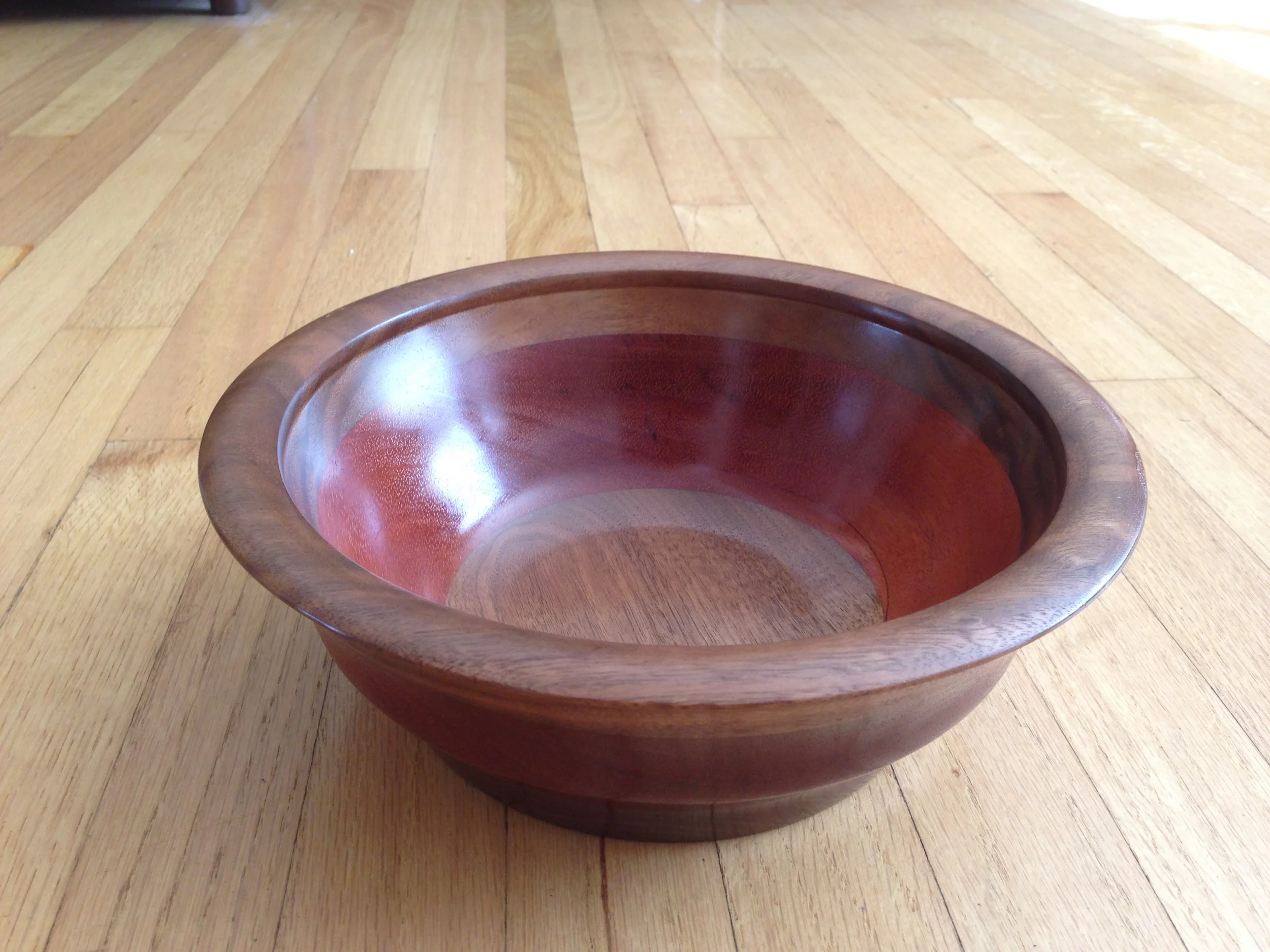  Wood Bowl - Mahogany and Walnut&nbsp;- 8w X 5"h 