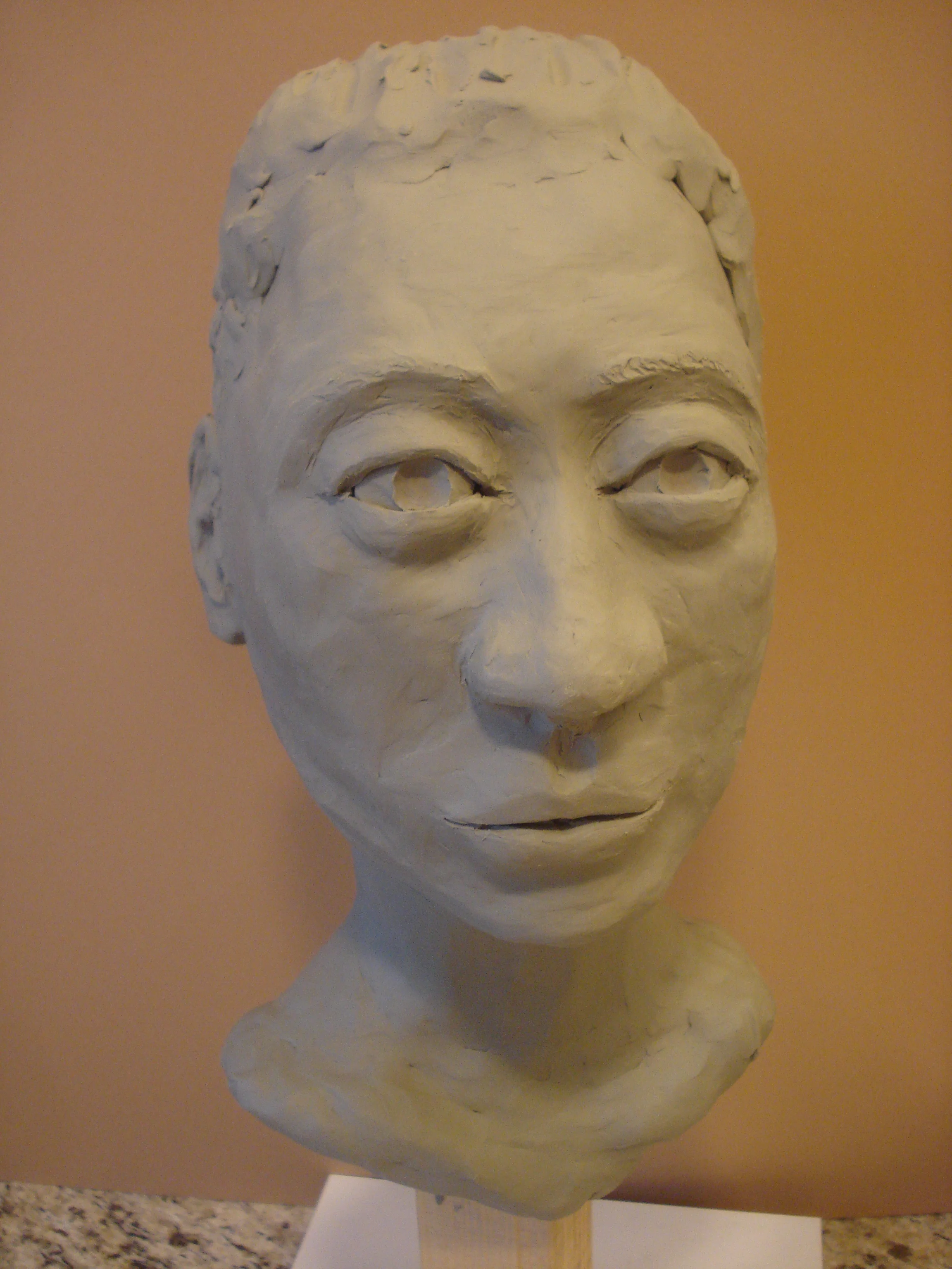  Bust of Jazmine - Clay model&nbsp;- 11"h 