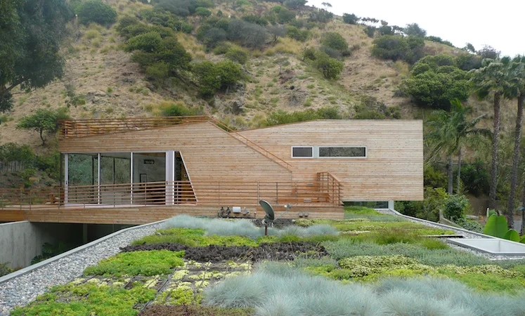  ground up residence with green roof 