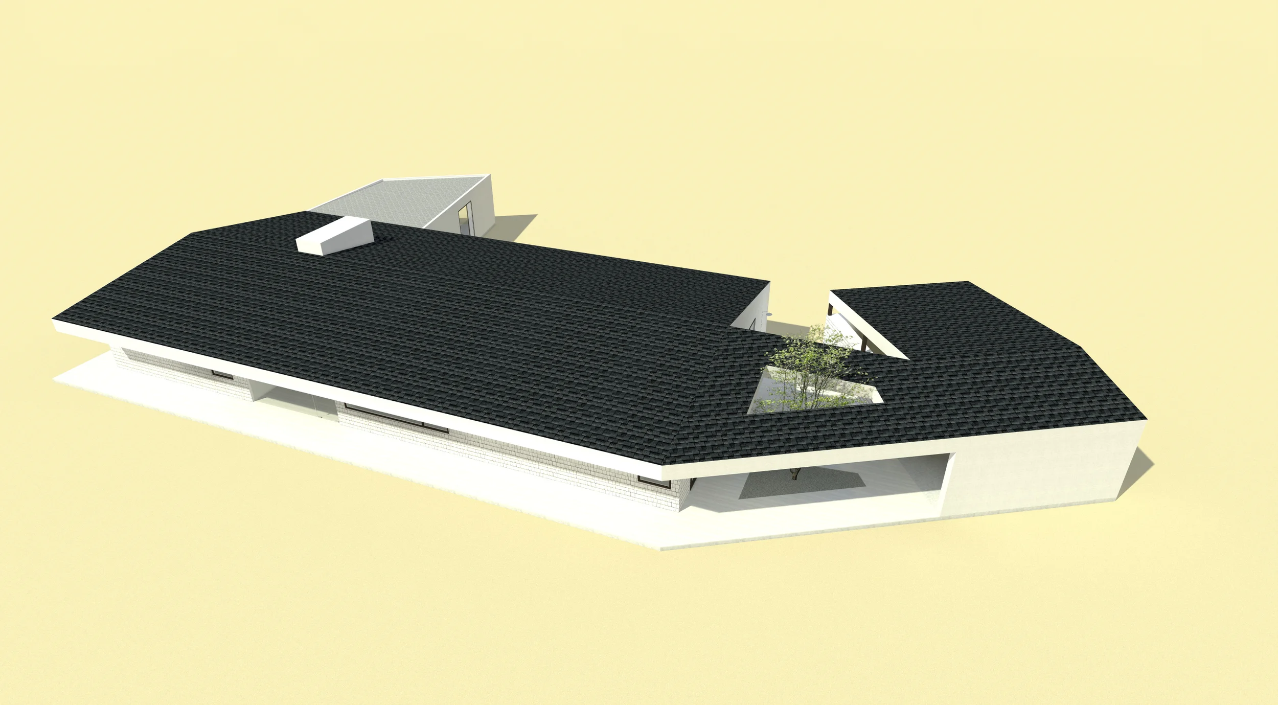   Los Olivos horse property: &nbsp;main house rendering 