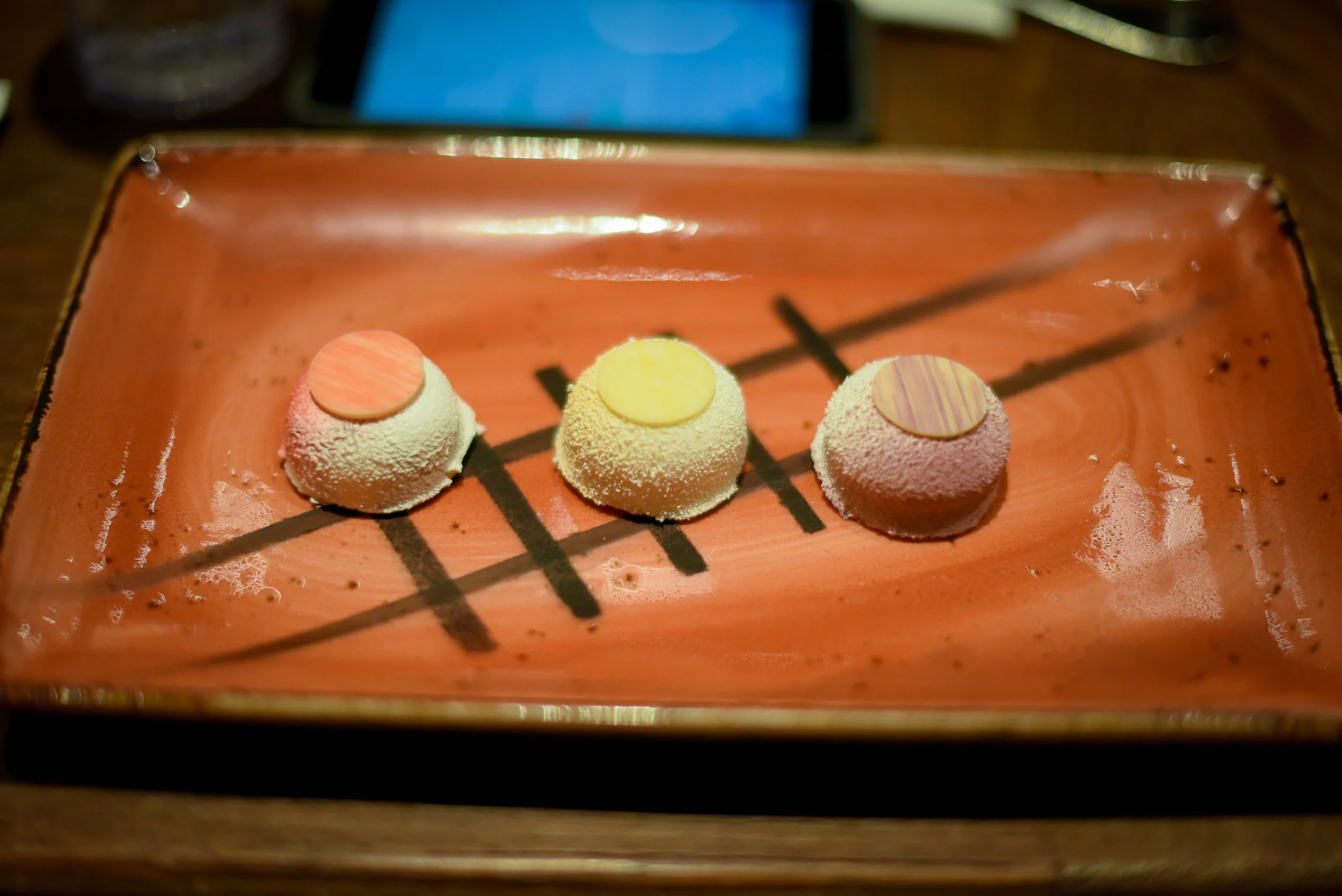 My individual plate for the second dessert. Beautiful! Photo by Infinity Visuals.