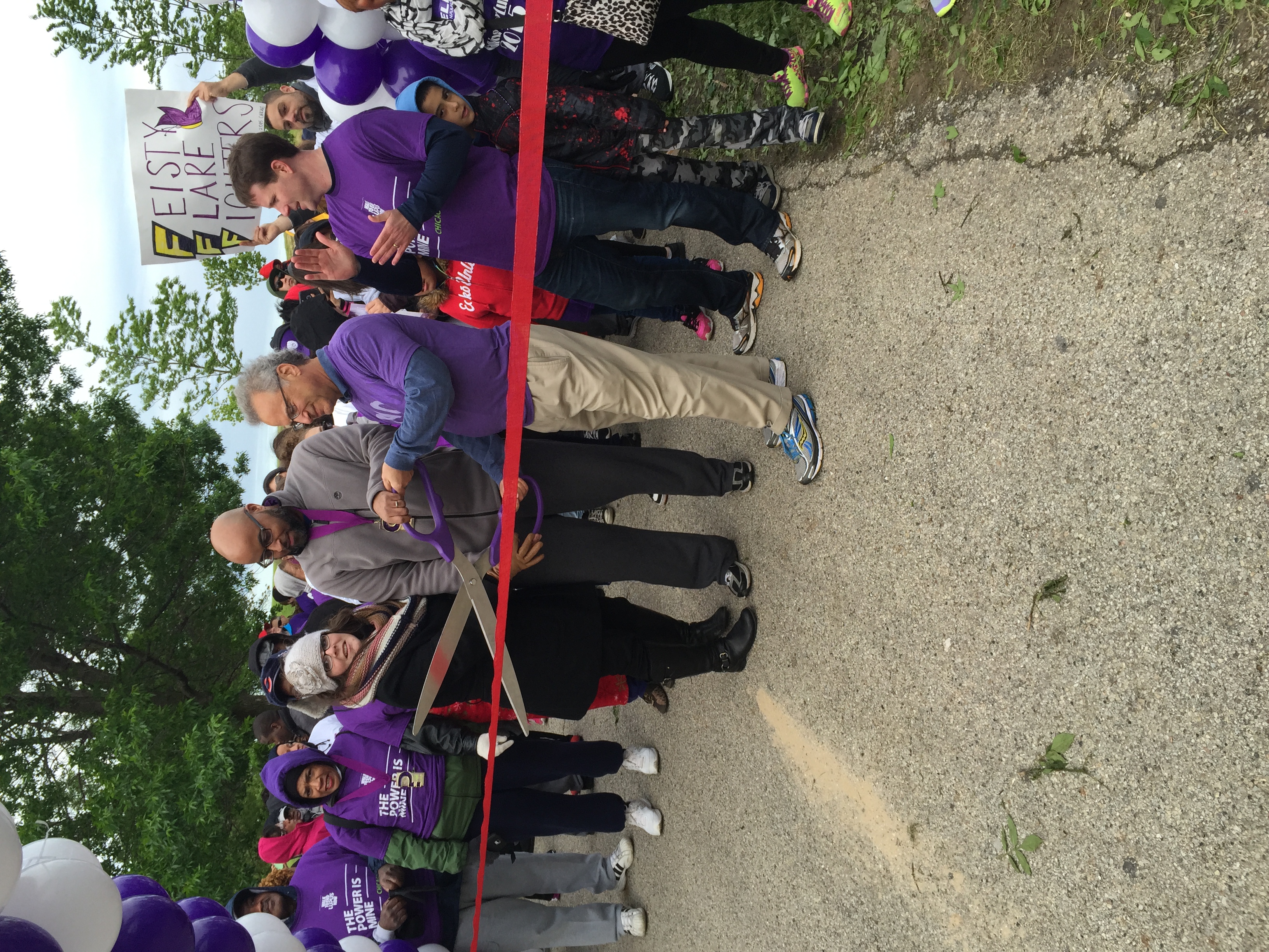 I got to cut the ribbon!
