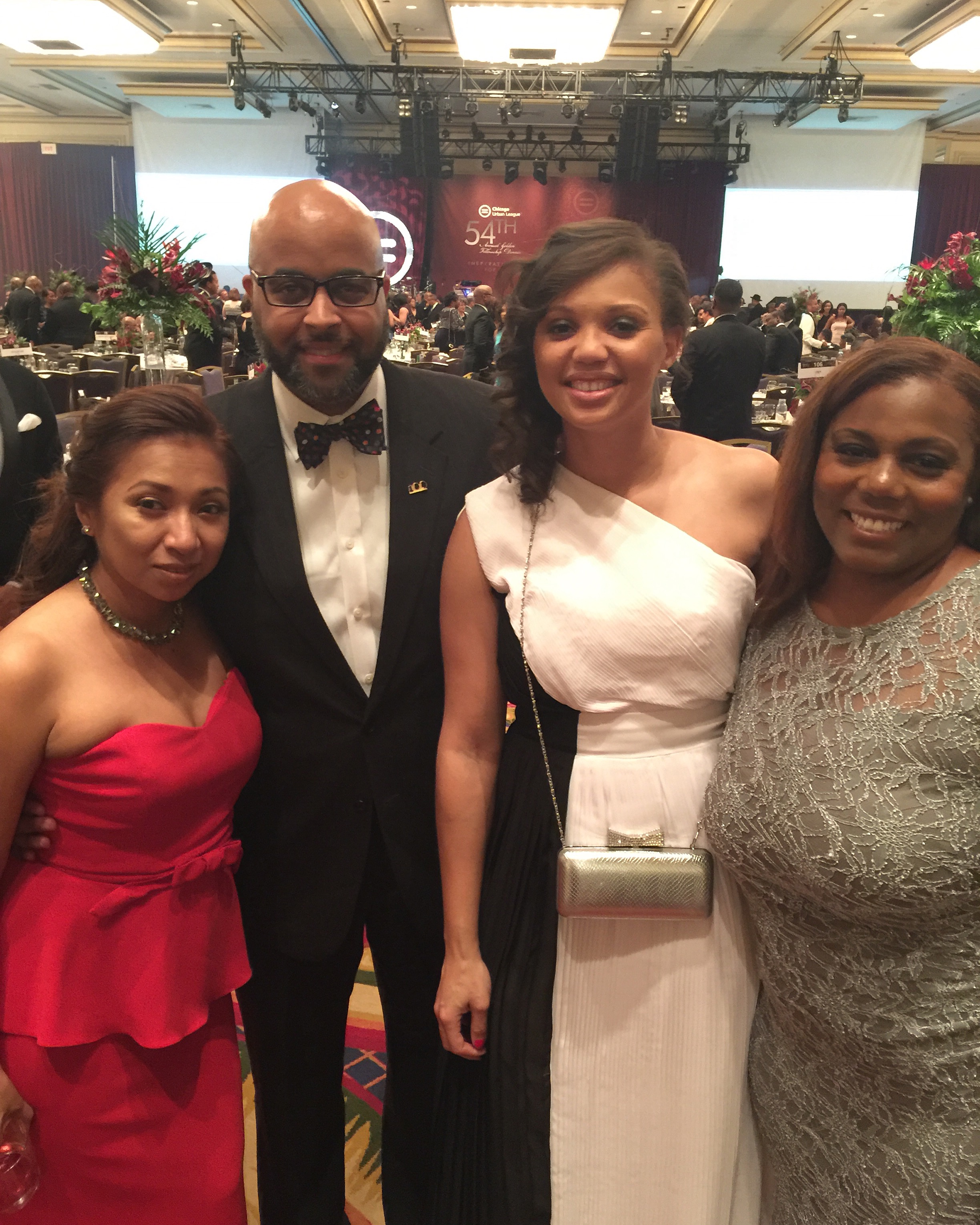 My clients, the development team at the CUL. These ladies definitely make sure their projects have the Kevin Davis Brand on it. (L-R, Erika Soria- Development Officer, myself, Melanie Sillas- Development Officer, and Tawanna Streater- Vice President & Chief Development Officer.)