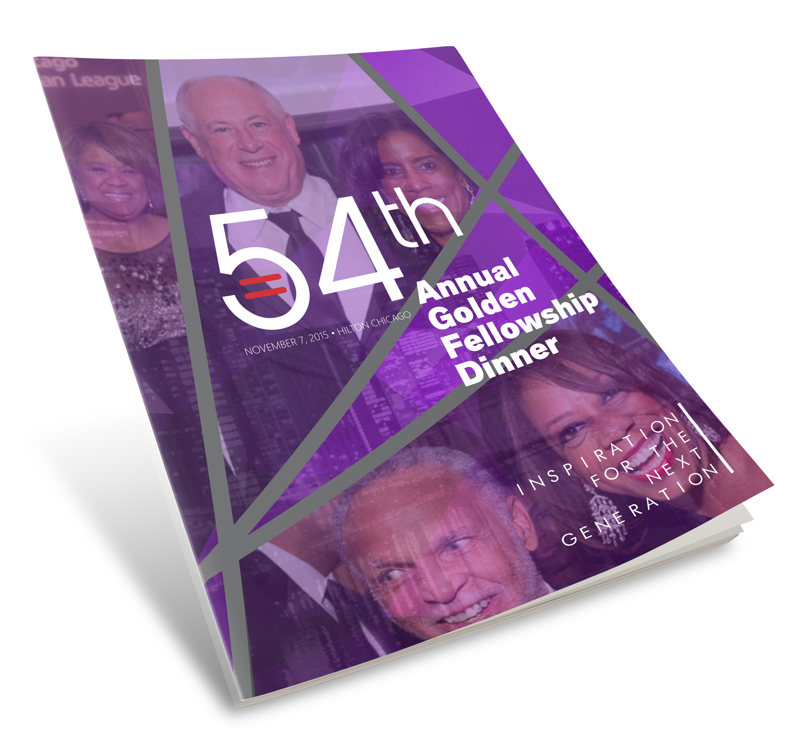The original concept I had was to incorporate photos from the previous year right on the cover of the booklets.