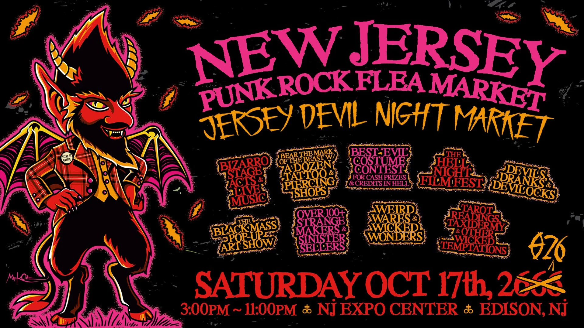 JERSEY DEVIL NIGHT MARKET - OCTOER 17, 2026 - NJ EXPO CENTER - EDISON, NJ