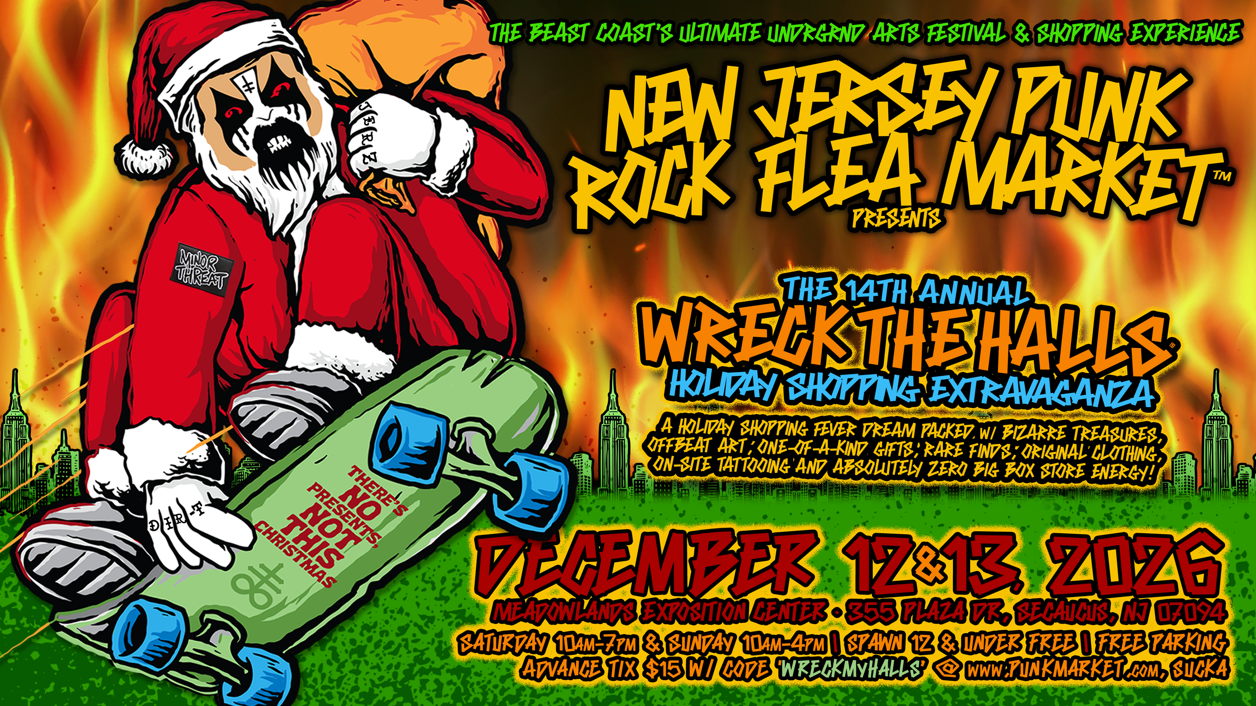 WRECK THE HALLS - DECEMBER 12-13, 2026 - NJ EXPO CENTER - EDISON, NJ