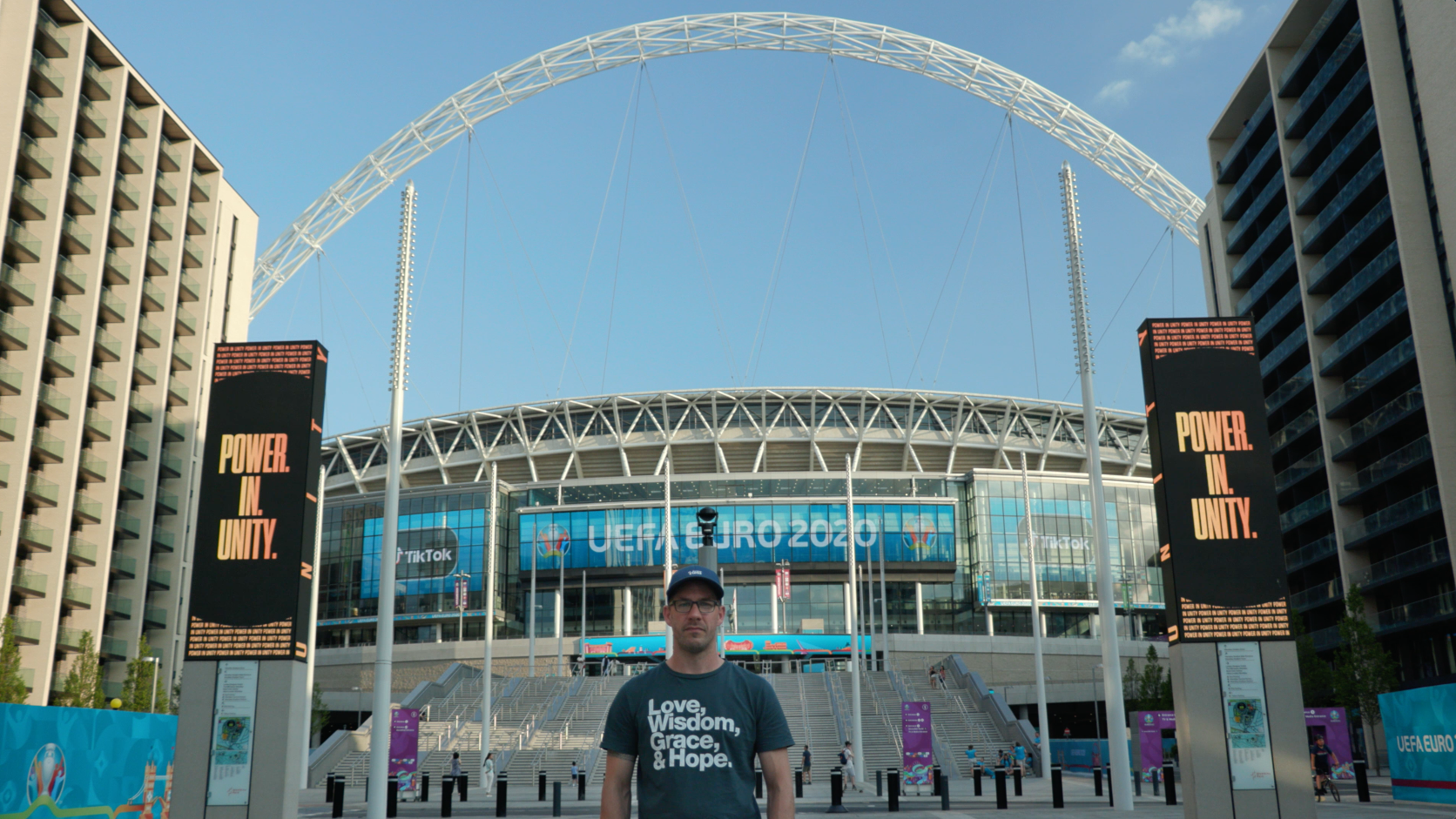 Micah Purnell art installation at Wembley #Euros2020