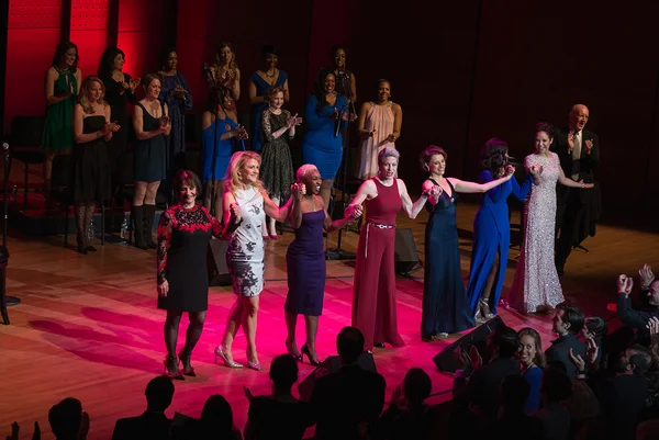 Our legendary soloists for the evening were - (Left to Right) : Patti Lupone, Victoria Clark, Cynthia Erivo, Marin Mazzie, Judy Kuhn, Joaquina Kalukango, Alexandra Silber. And our Host - (Far Right) : John Doyle.