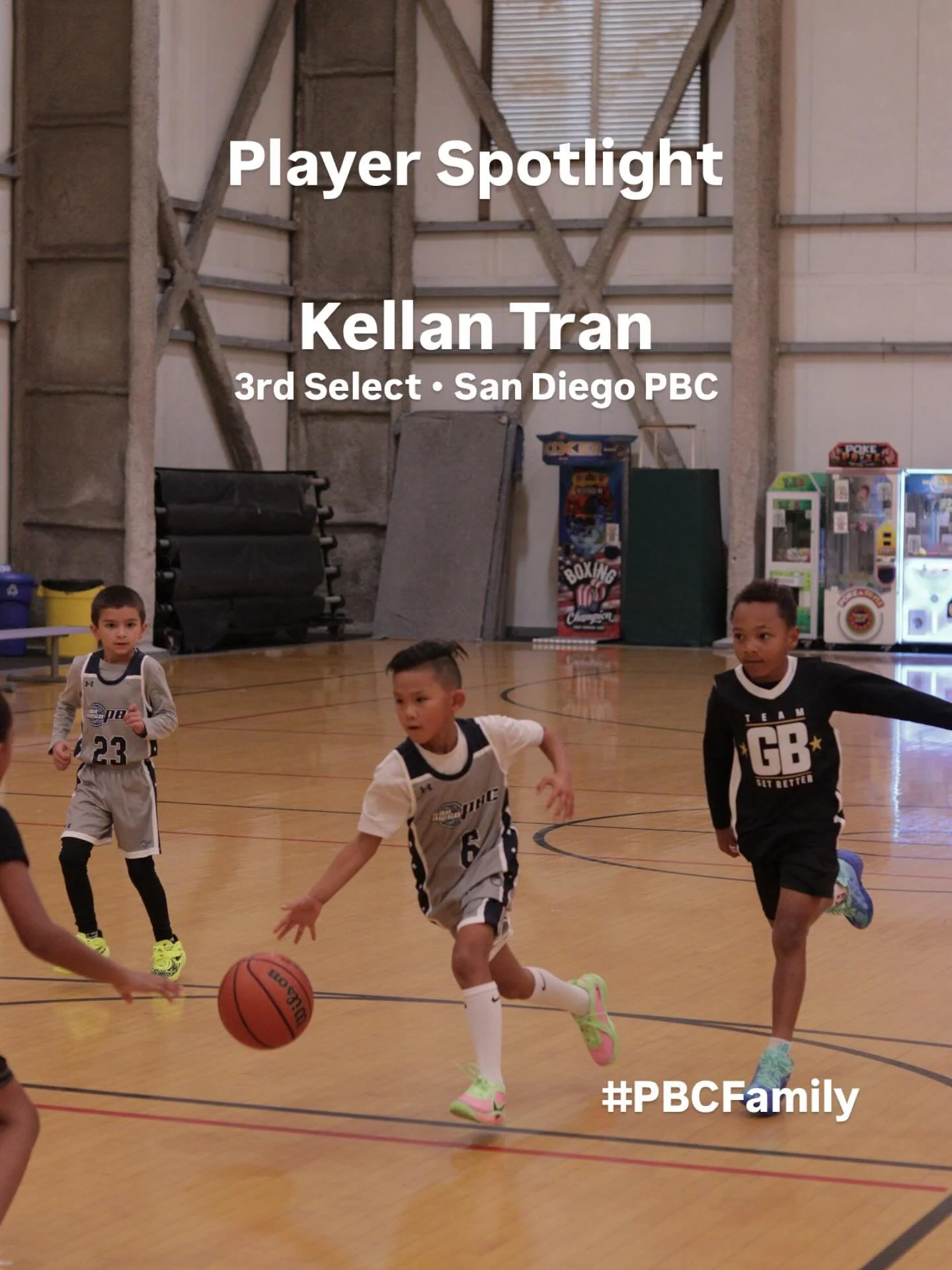 ⭐ Player Spotlight: Kellan Tran ⭐ Our 3rd Select hooper bringing energy, effort, and a fearless mindset every time he hits the floor. 💙🏀 Keep working, Kellan &mdash; big things ahead! 💪
Drop a 👏 for Kellan!

#SanDiegoPBC #PBCFamily #PBCPride #Pla