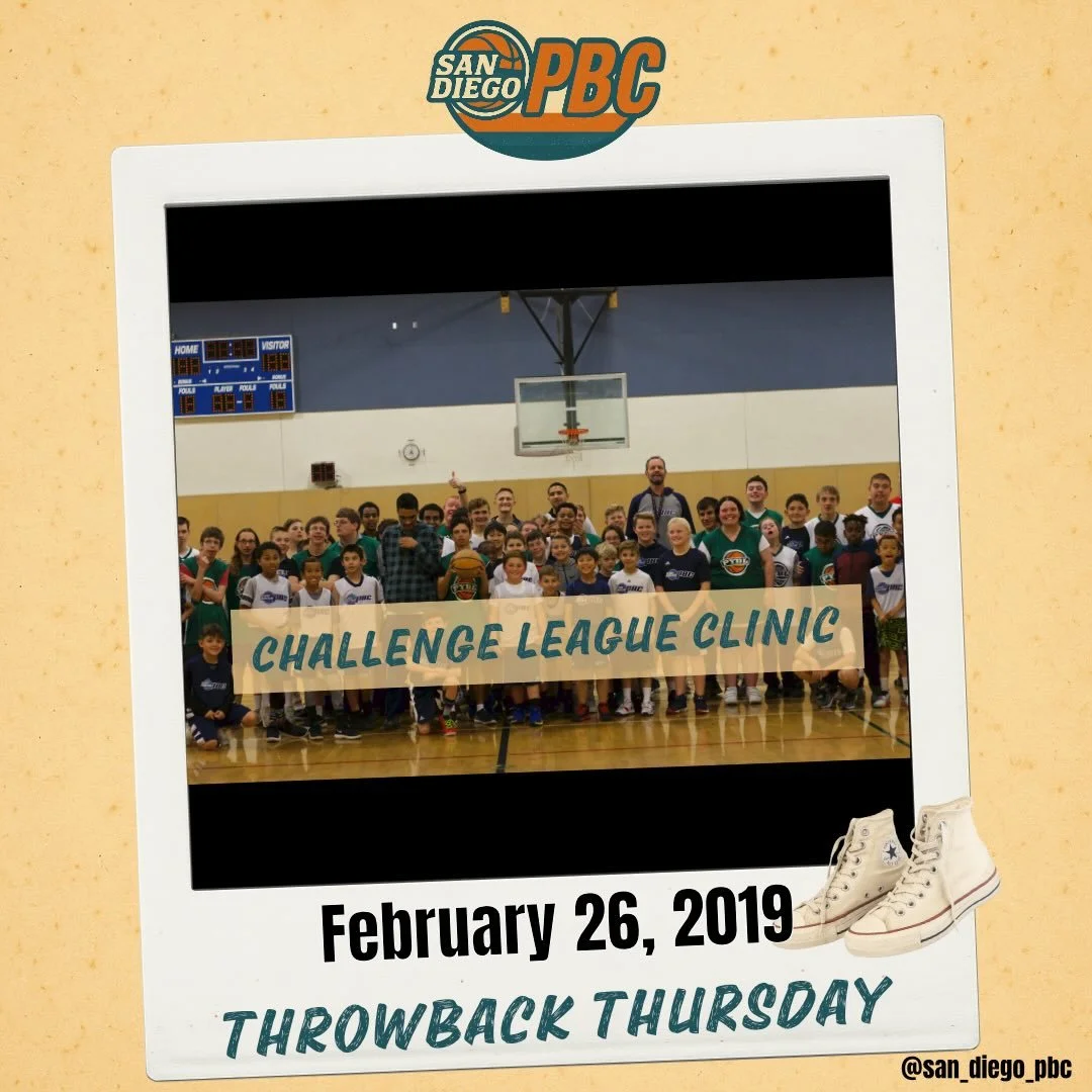 February 2019 &mdash; a day we&rsquo;ll never forget.
We were honored to spend time on the court with Challenge League athletes and support their love for the game.
Thank you for inspiring us. 💙🏀

#ThrowbackThursday
#TBT
#SanDiegoPBC
#PBCFamily
#Co