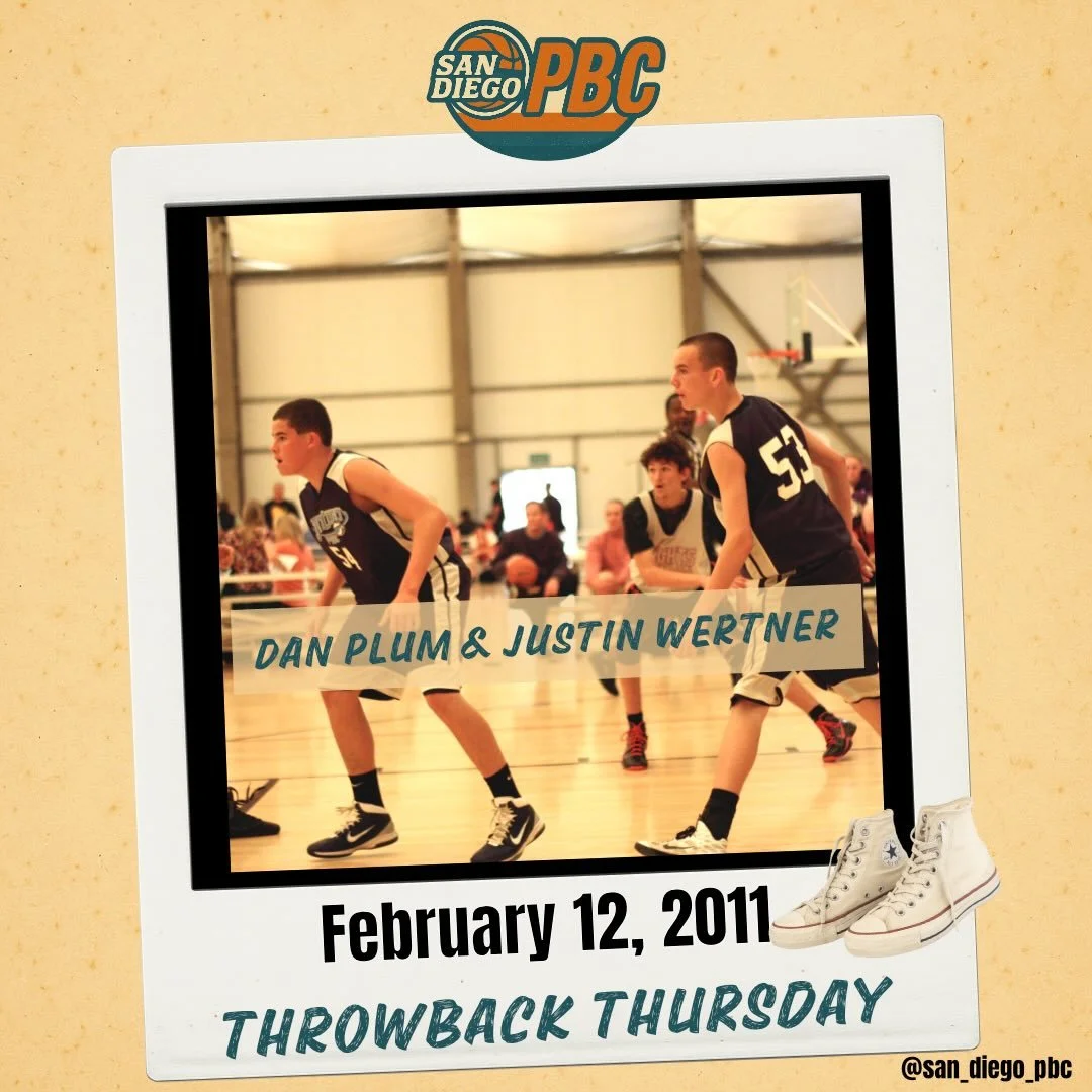 Throwing it back to February 12, 2011 🏀
An action shot featuring Dan Plum (brother of Kelsey Plum) and Justin Wertner, who went on to play Division I at UC Irvine.
Proof that today&rsquo;s gym reps turn into tomorrow&rsquo;s opportunities. The PBC g
