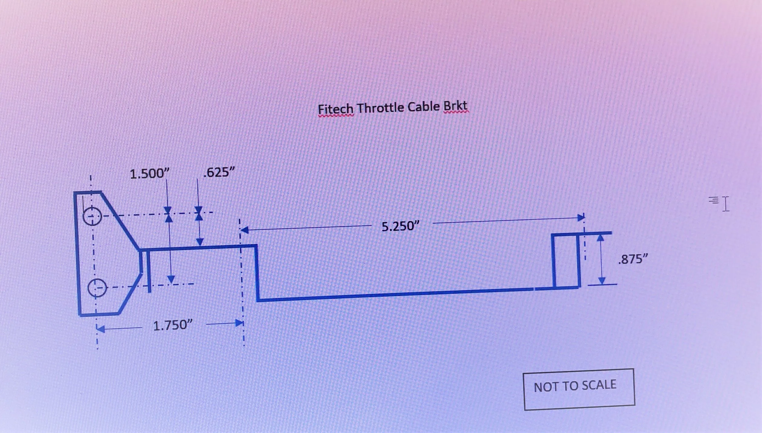 FITECH Throttle/Kickdown Cable Bracket — Kickdown Rods Galore & More
