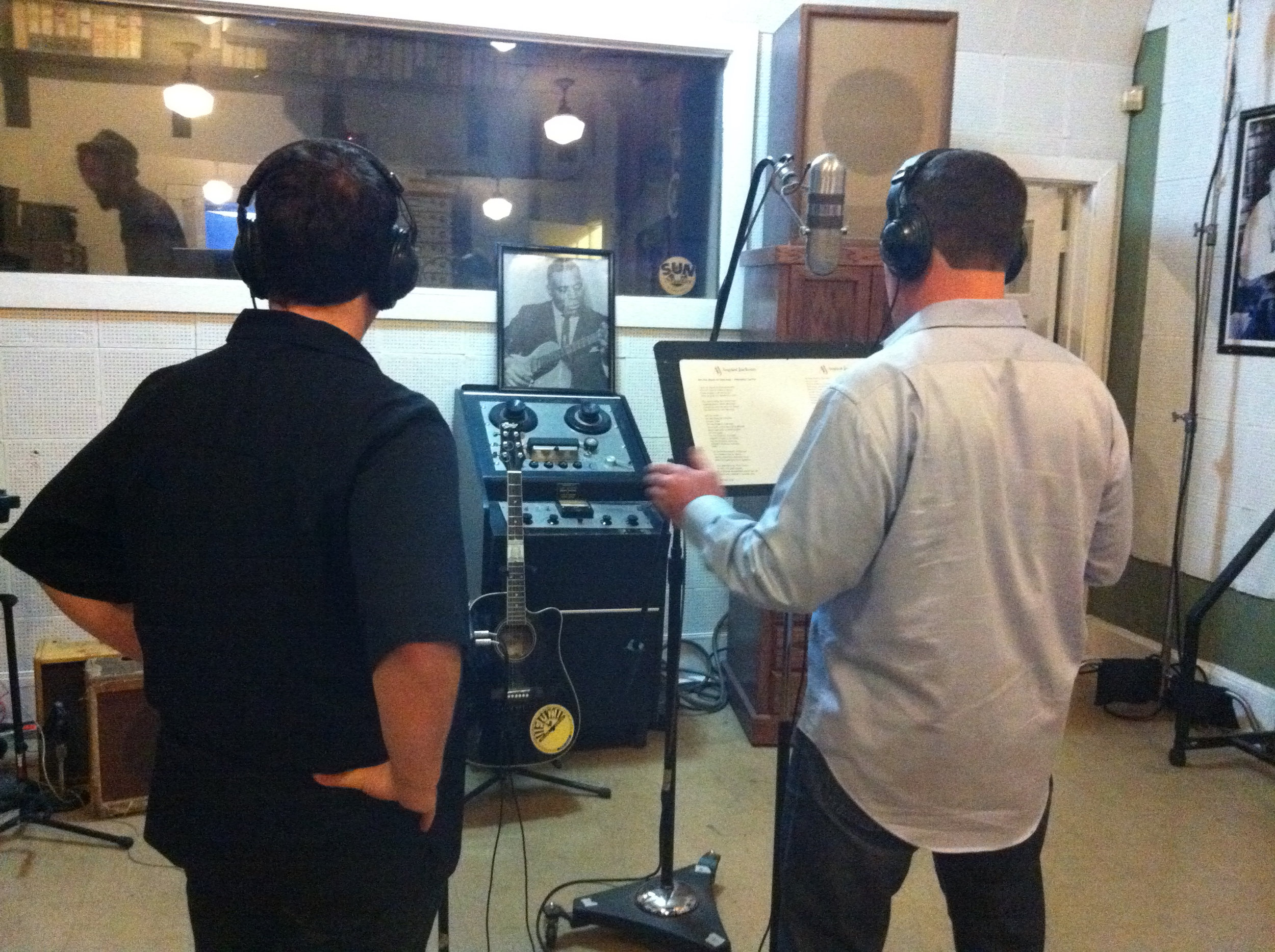 Shooting at Sun Studios Memphis TN