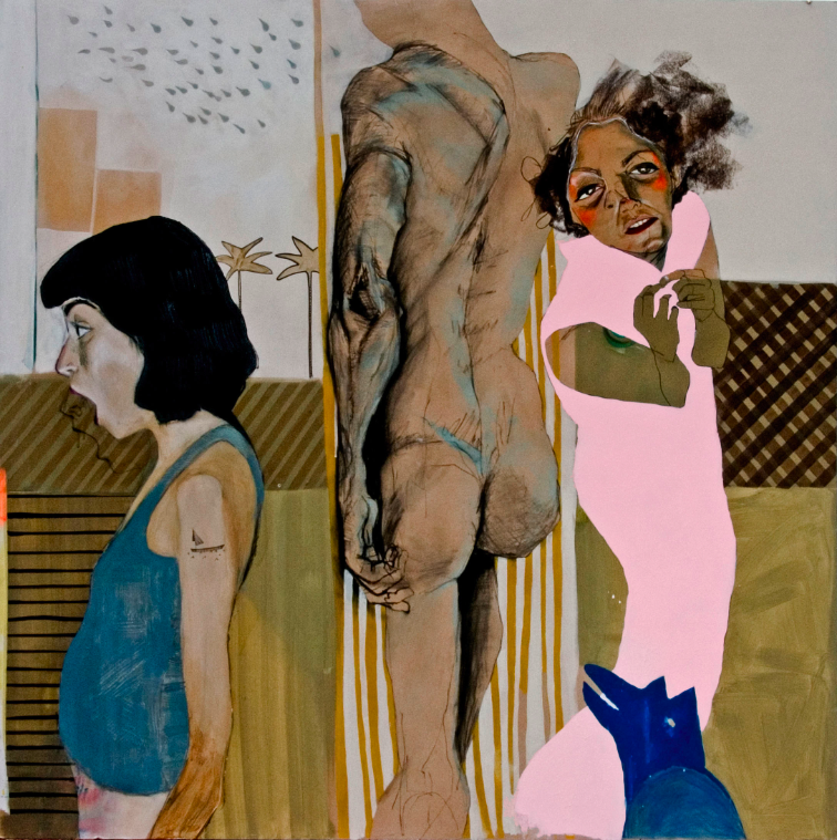 Acrylic and oil on wood 122 x 122 cm 2006