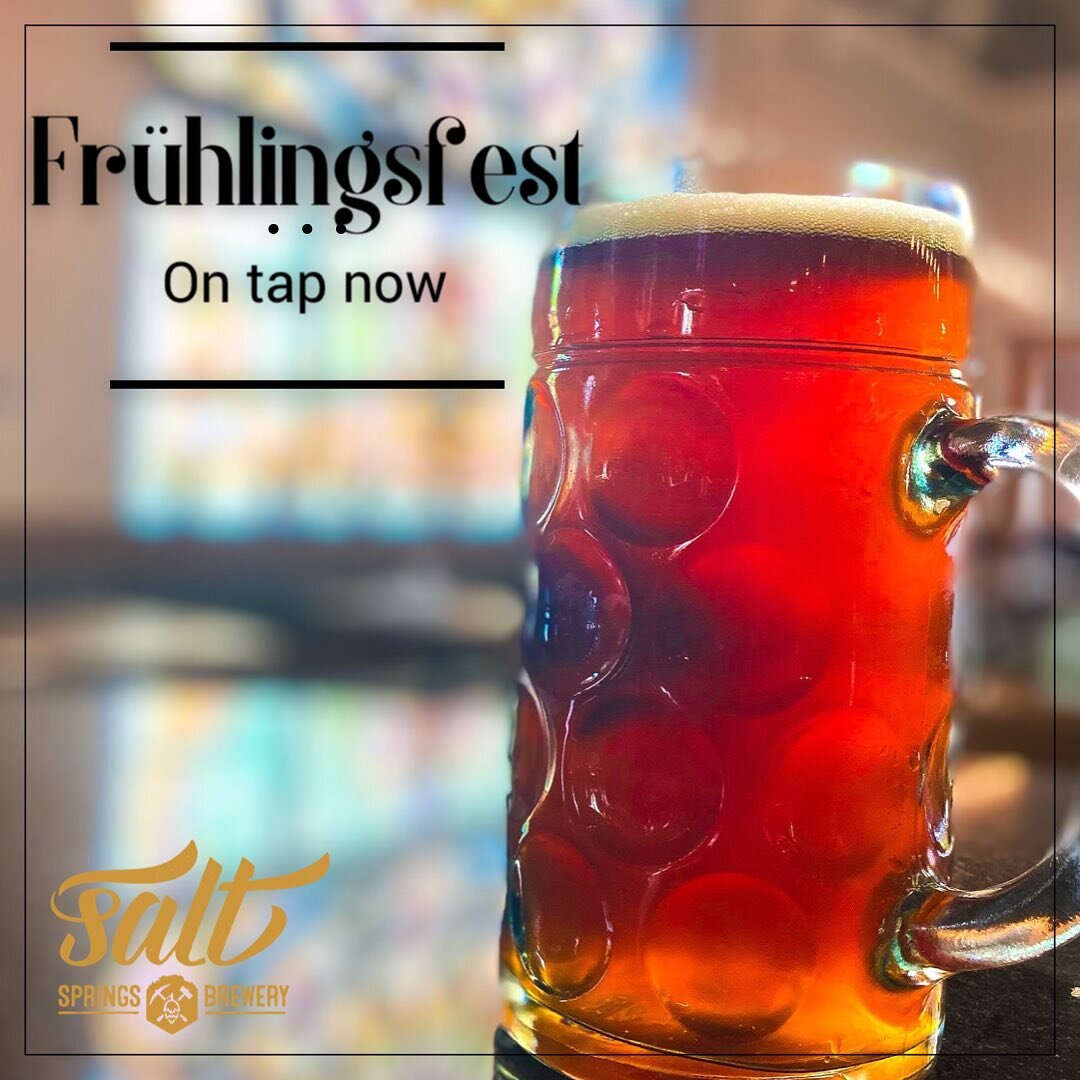 🚨🚨NEW BEER ALERT 🚨🚨 

Fr&uuml;hlingsfest is on tap now! Mugclub members can enjoy 50% off to-go crowlers and growlers until Tues 5/9!