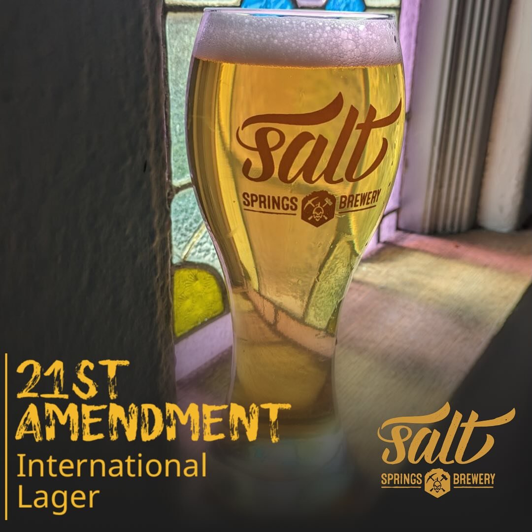 🚨🚨NEW BEER🚨🚨
21st Amendment - International lager - 6%

This light, crispy, and clean lager beer tastes like summer in a glass 🍺 ☀️