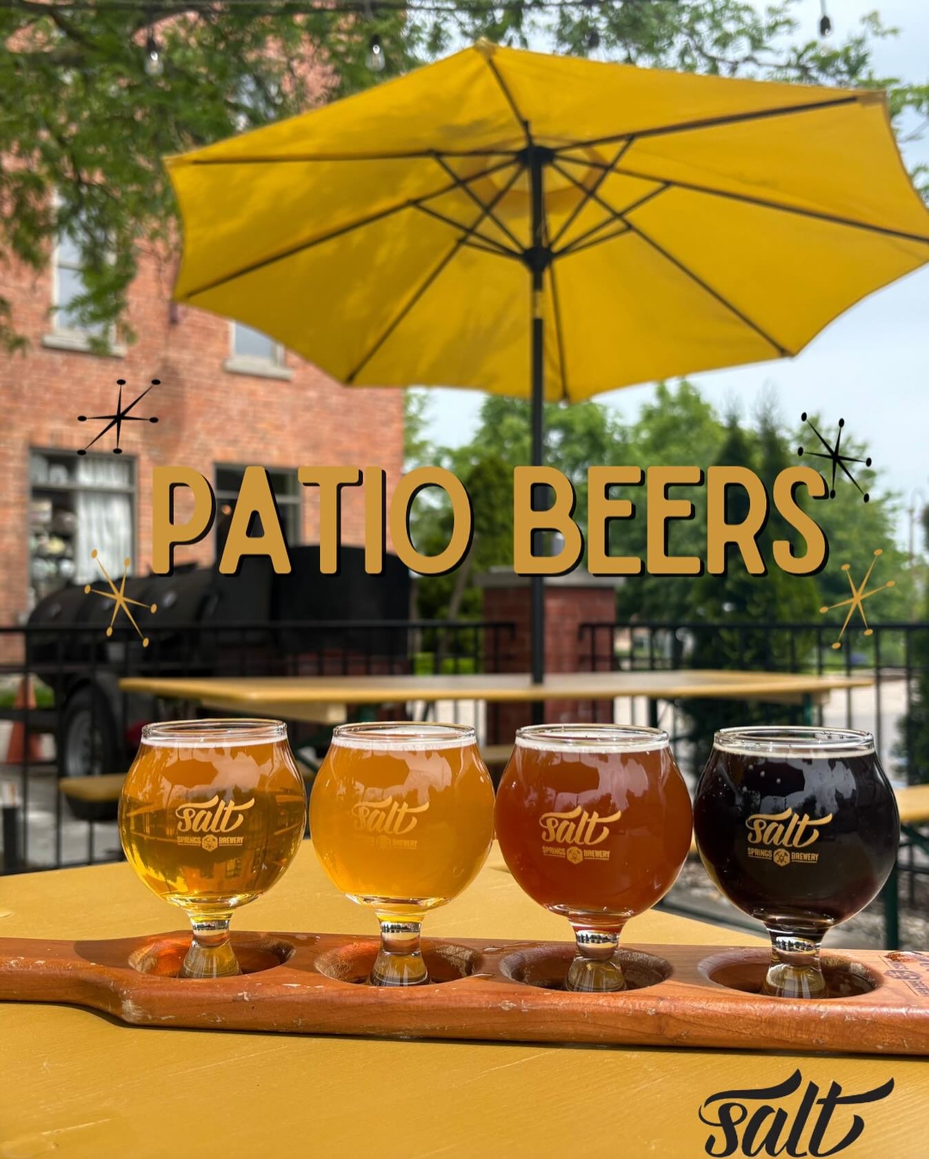Patio season is in full swing, and the weekend&rsquo;s almost here! 🌞🍹 Join us &lsquo;til 8:30PM for good vibes and great times! #PatioParty #WeekendVibes