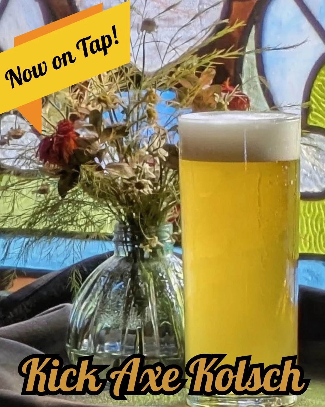 🍺 **Fresh on tap: Kick Axe Kolsch!** Crisp, clean, and ready to refresh your day. 

🎟️ **Mug Club Members - Special Discount!** 
Score **exclusive savings** on every pour of this golden gem. Join the club for perks that keep the good times flowing!