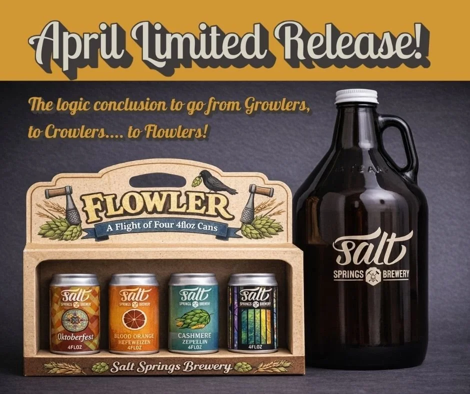 Introducing the Flowler&trade;. We realized that 32oz is a commitment and 64oz is a relationship. What if you just want a fleeting moment? Our new 4oz "Flowler" cans are designed for the ultra-sessionable drinker or the person who wants to 