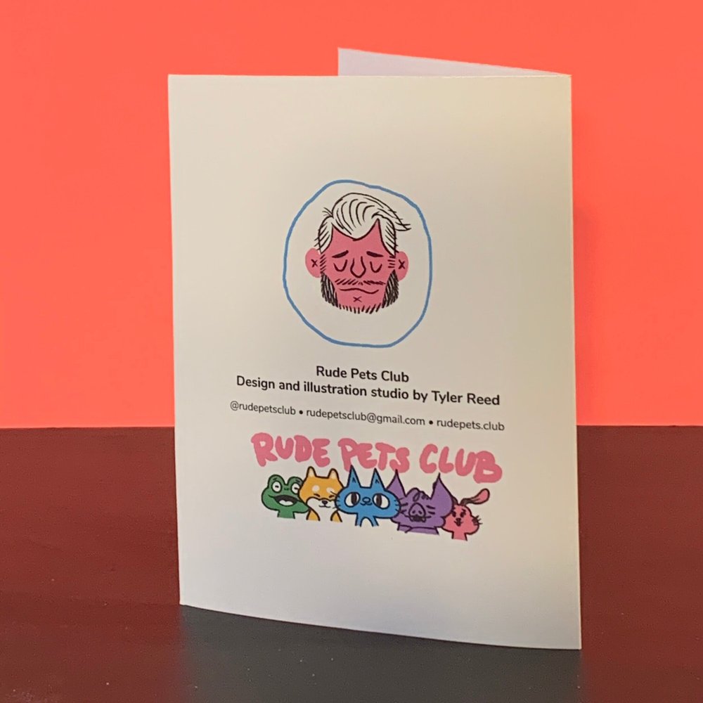 Rude Pets Club Greetings from Krampus Greeting Card — Rude Pets Club