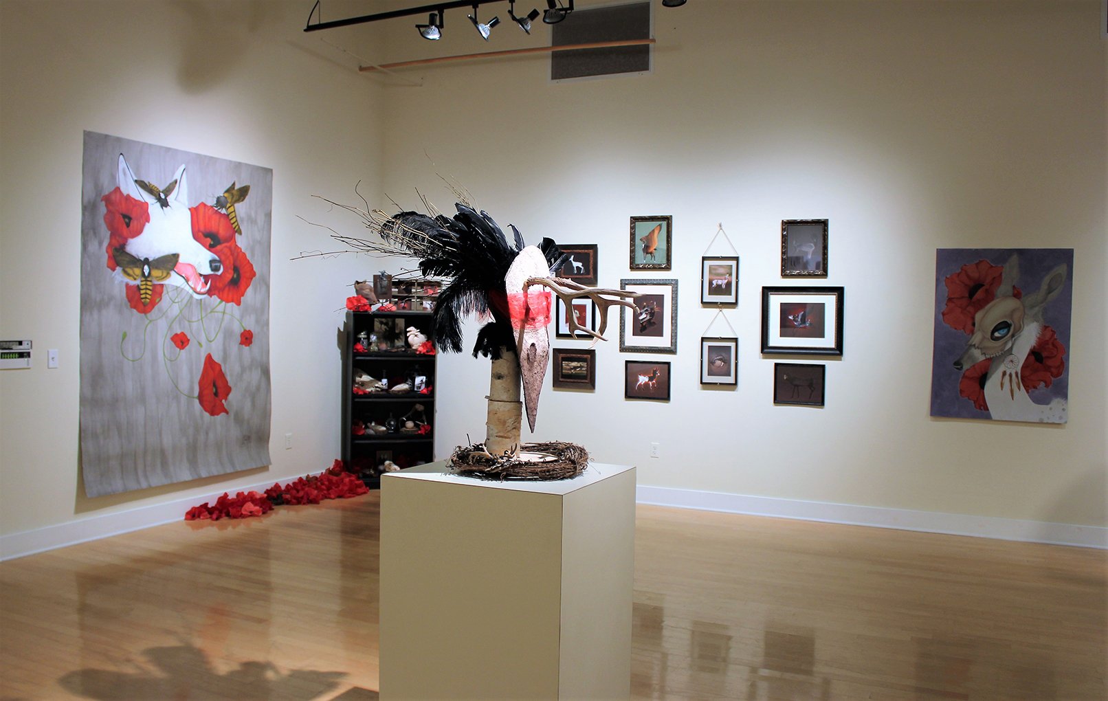  Installation at the Scarfone/Hartley Gallery during the HUMANATURE University of Tampa Arts Senior Exhibition. 